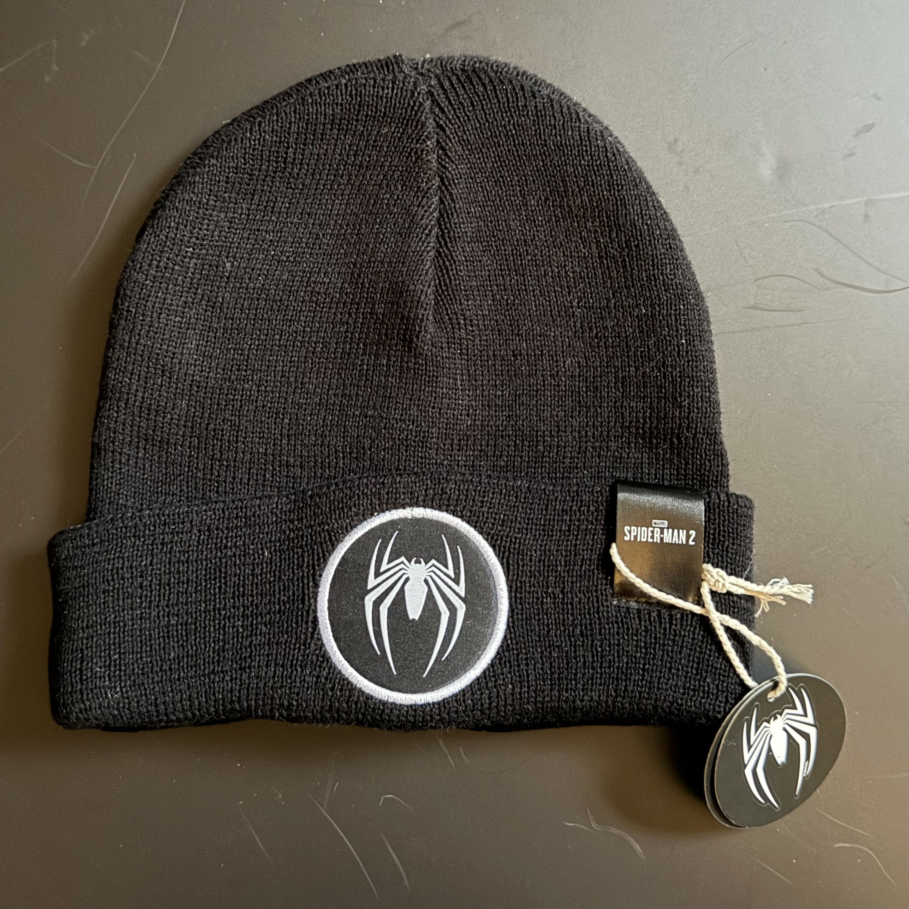 Marvel Comics Reversible Spiderman 2 black wool hat Size ONE SIZE - 1 Thumbnail