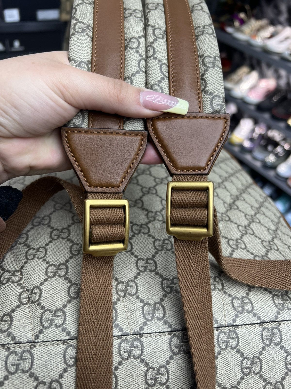 Gucci Gucci GG Emblem Medium Backpack Size ONE SIZE - 5 Thumbnail
