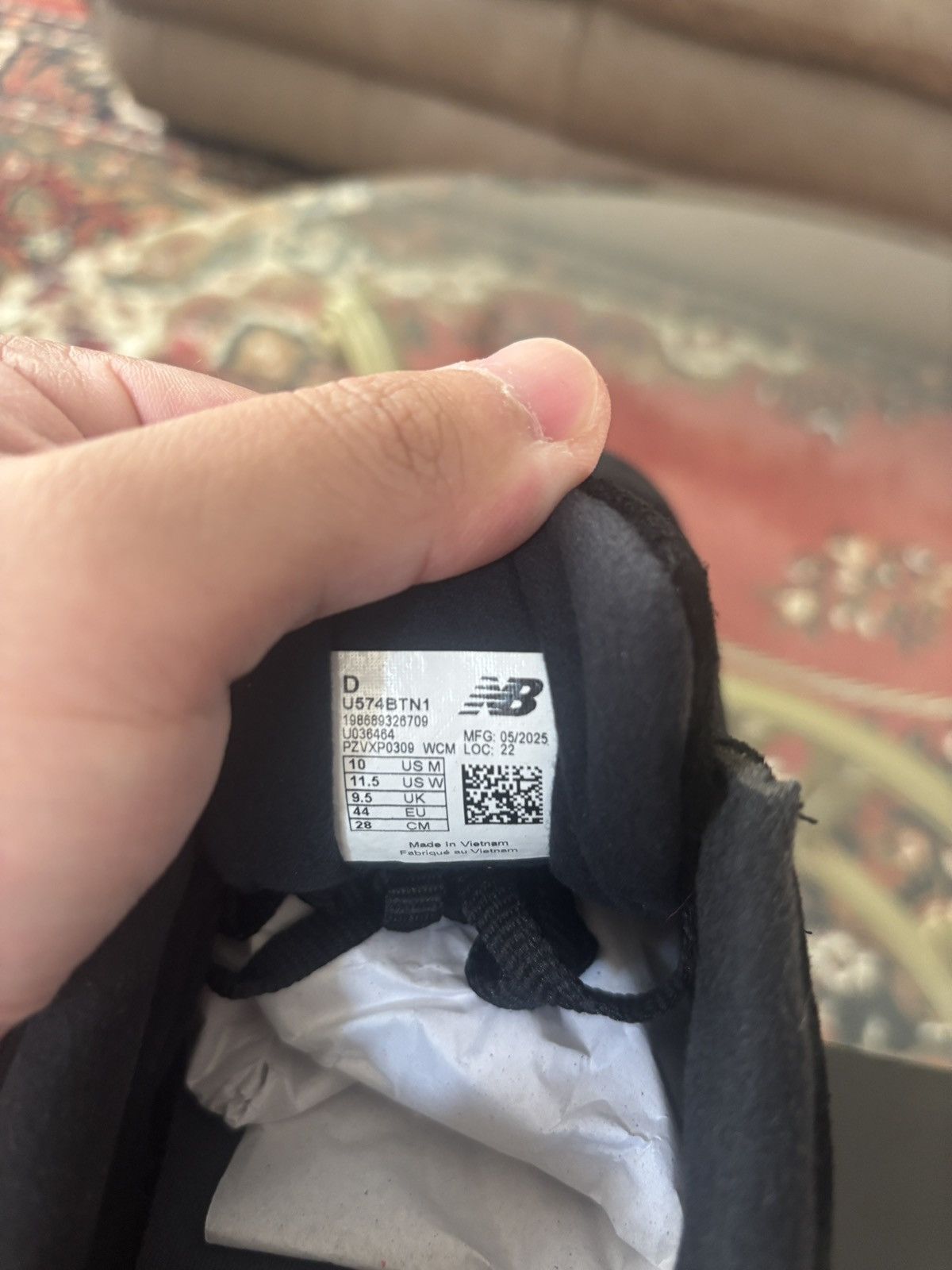New Balance × Stone Island Stone Island x New Balance 574 Ghost Navy Size US 10 / EU 43 - 6 Thumbnail