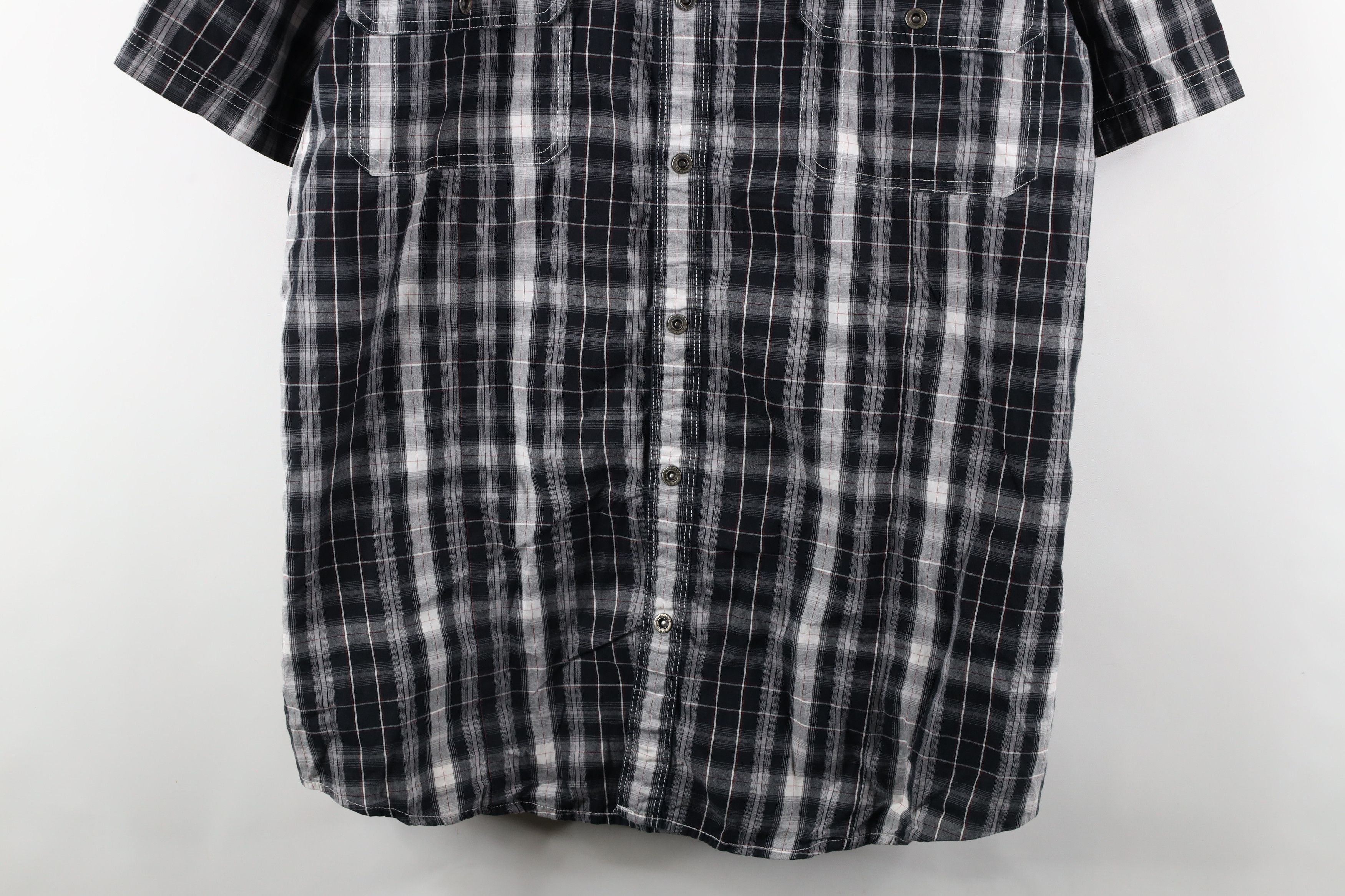 Harley Davidson × Vintage Vintage Harley Davidson Skull Short Sleeve Button Shirt Size US XXL / EU 58 / 5 - 3 Thumbnail