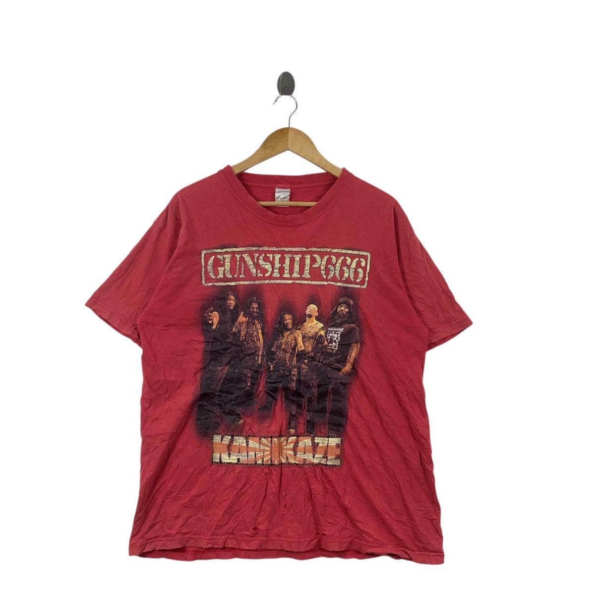 Band Tees GUNSHIP 666 BLACK METAL Japan Band Thrashed Tee Shirt Top Go Size US XXL / EU 58 / 5 - 3 Thumbnail
