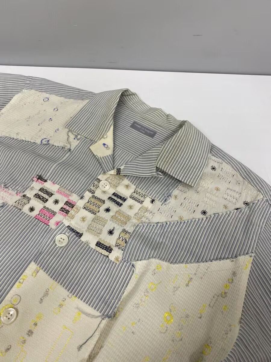 Comme des Garcons × Comme des Garcons Homme Reconstucted Patchwork Button Shirt - Comme Des Garcons Size US M / EU 48-50 / 2 - 3 Thumbnail