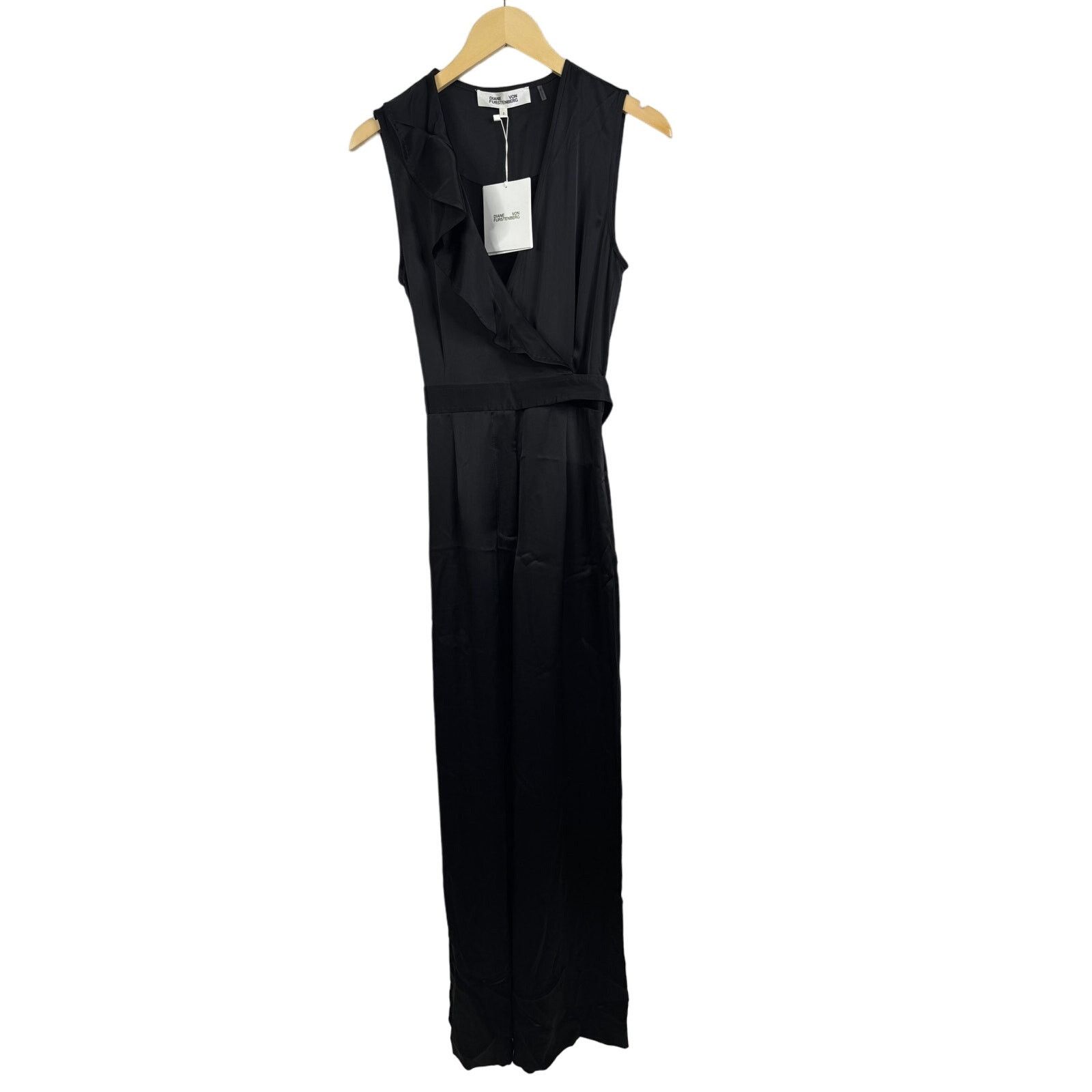 Diane von Furstenberg Diane von Furstenberg Sol wrap-effect satin wide-leg NWT Size 26" / US 2 / IT 38 - 5 Thumbnail