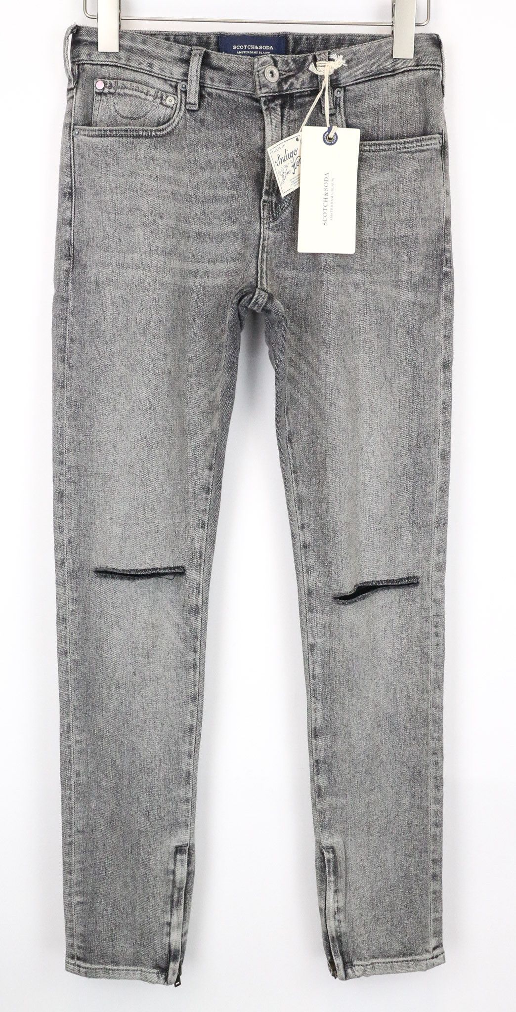 Scotch & Soda SKIM X W28/L32 Grey Skinny Ripped Stretch Jeans 74743 Size 28" / US 6 / IT 42 - 1 Thumbnail