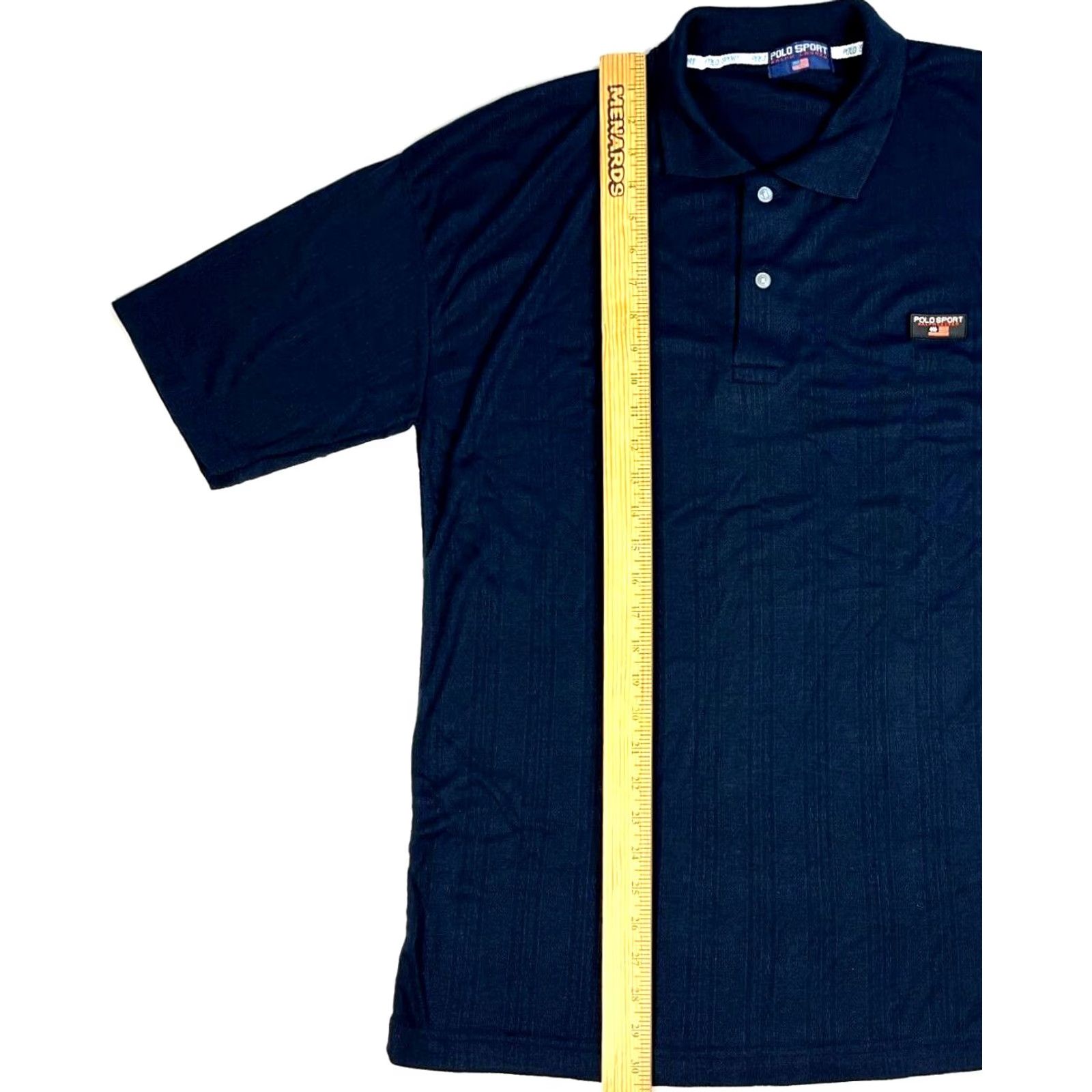 Vintage Polo Sport Ralph Lauren Polo Shirt Men’s Vintage 90s Navy XL Short Sleeve Collared Button Woven Shirt Polo Mens 90s Vintage Navy XL Size US XL / EU 56 / 4 - 7 Thumbnail