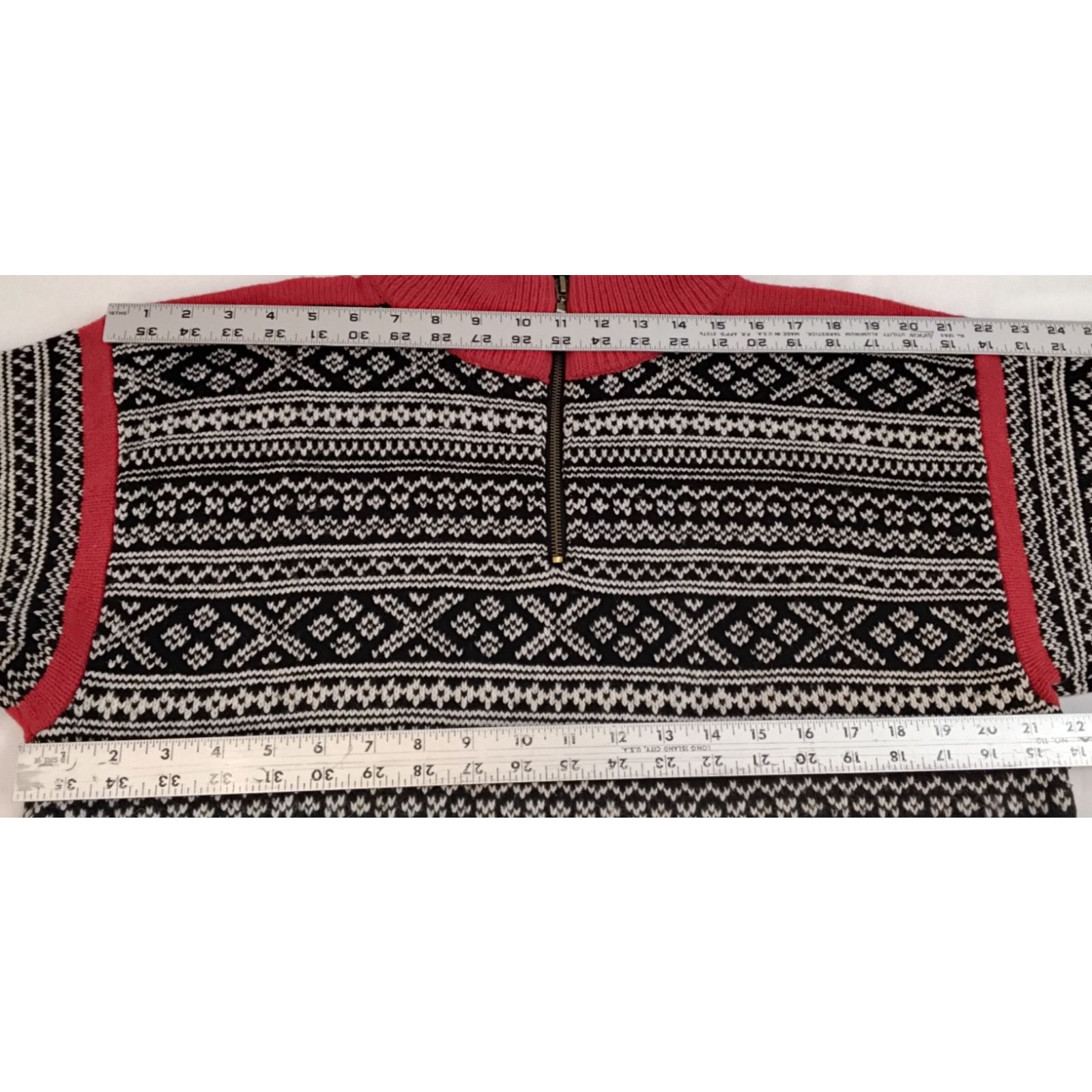 Other Viking of Norway Sweater Men's L Black/White Fair Isle Wool Size US L / EU 52-54 / 3 - 11 Thumbnail