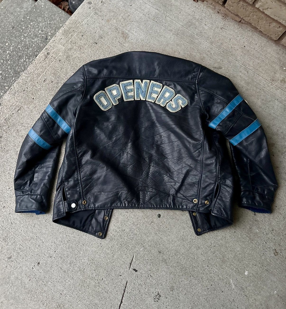 Vintage 1979 BBY Football Champions Leather Jacket “Openers” Size US S / EU 44-46 / 1 - 2 Thumbnail