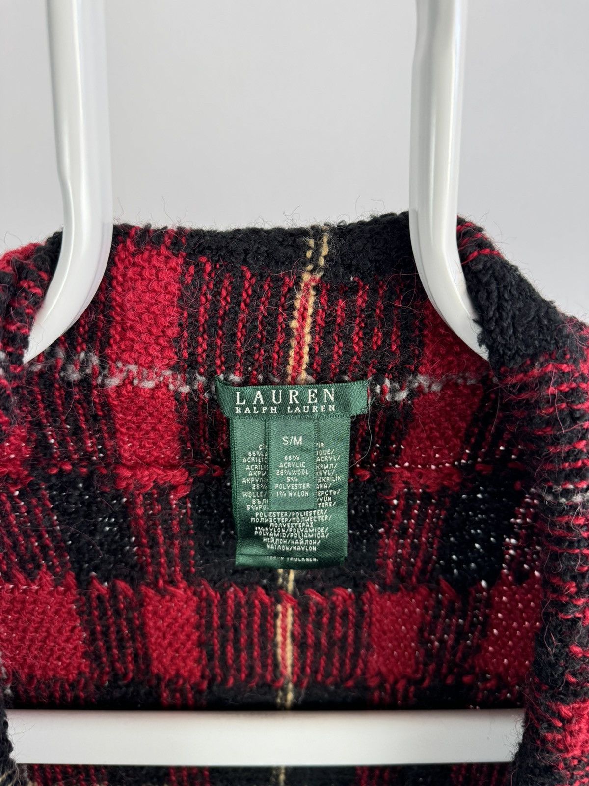 Vintage Vintage Lauren Ralph Lauren Long Poncho Cardigan Size M / US 6-8 / IT 42-44 - 3 Thumbnail