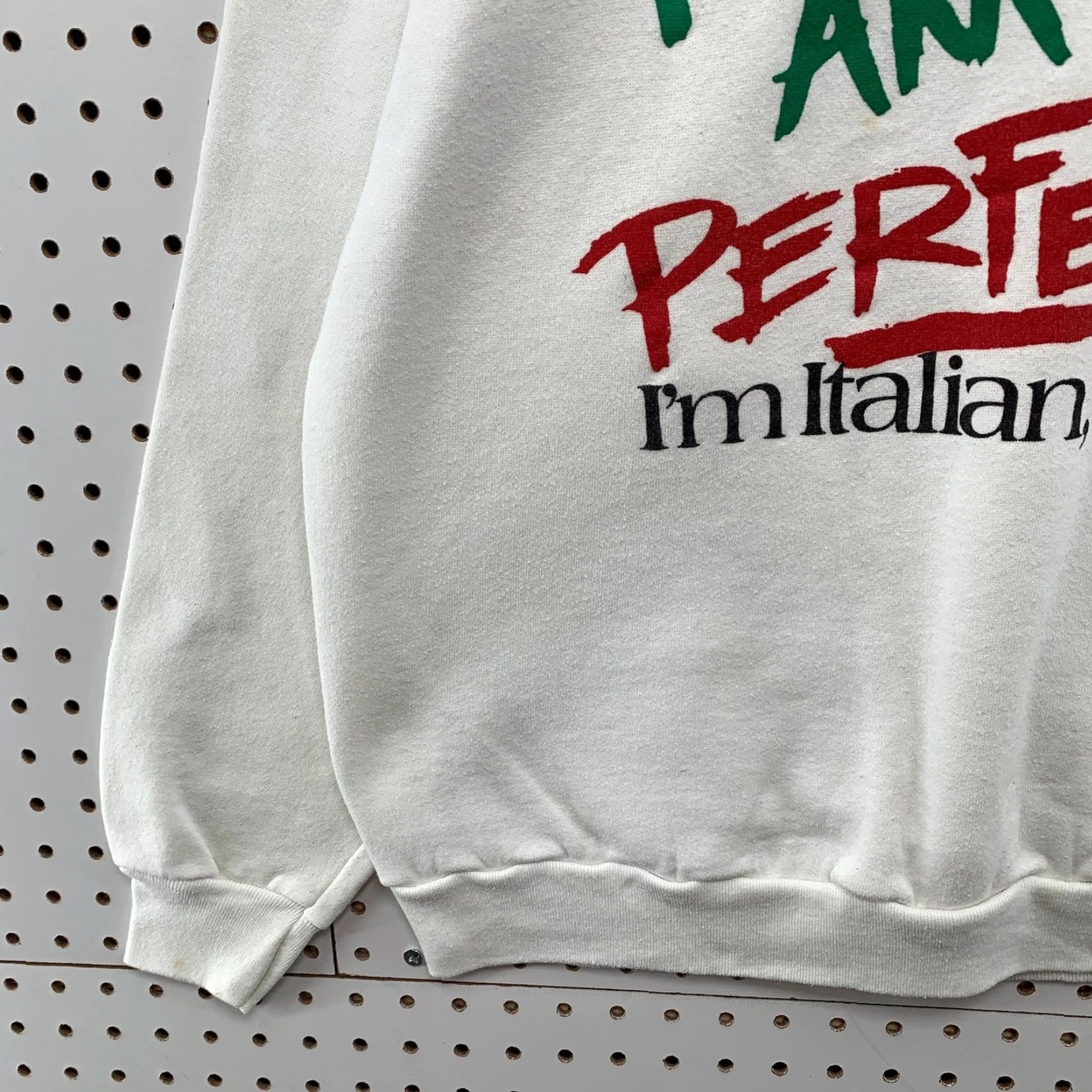Vintage VINTAGE Peacocks Sweatshirt Womens L White Crewneck Fleece Made USA Funny Italian Size L / US 10 / IT 46 - 4 Thumbnail