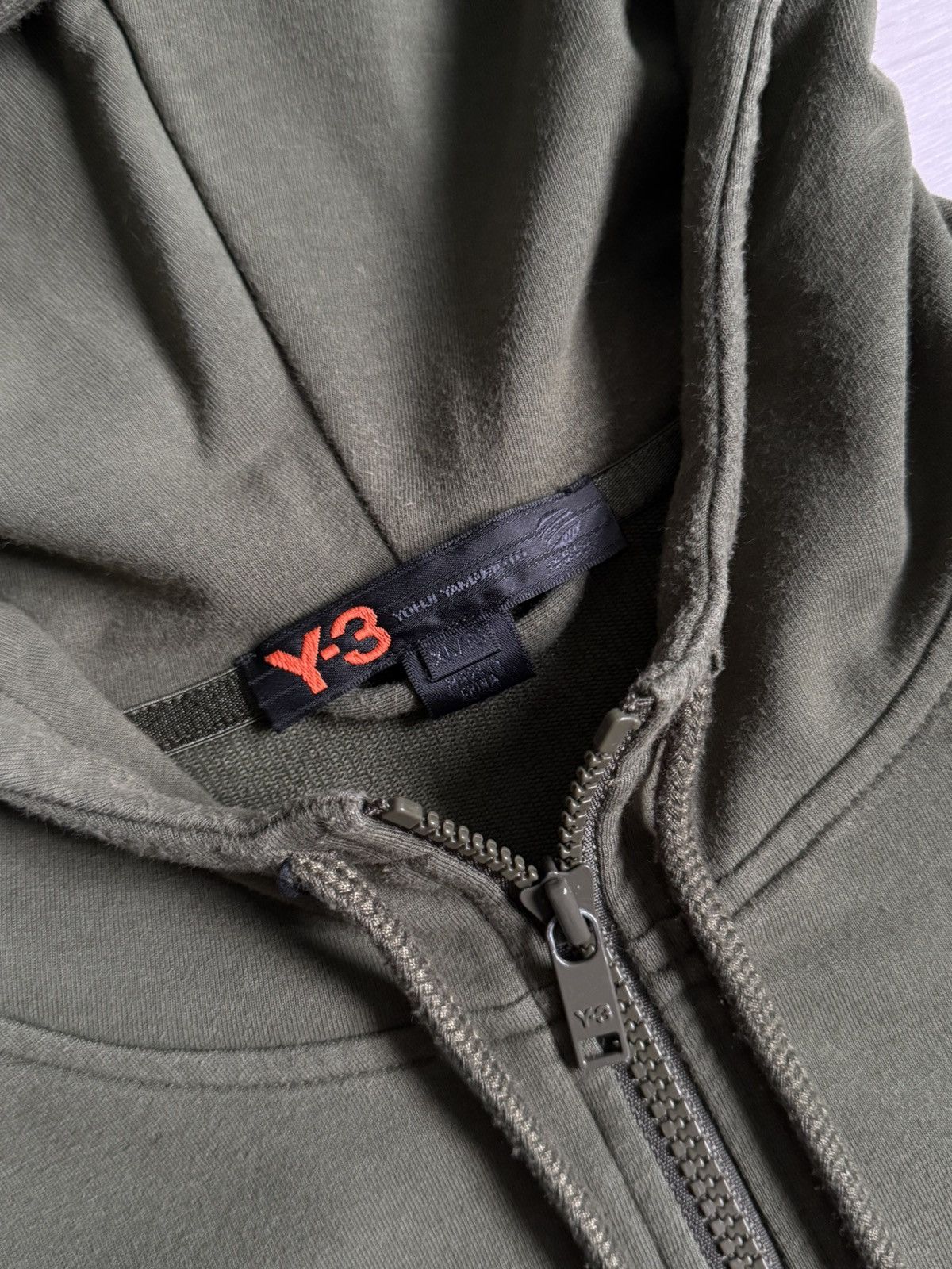 Yohji Yamamoto Y-3 Yohji Yamamoto Big Logo Zip Hoodie Size US XL / EU 56 / 4 - 11 Thumbnail
