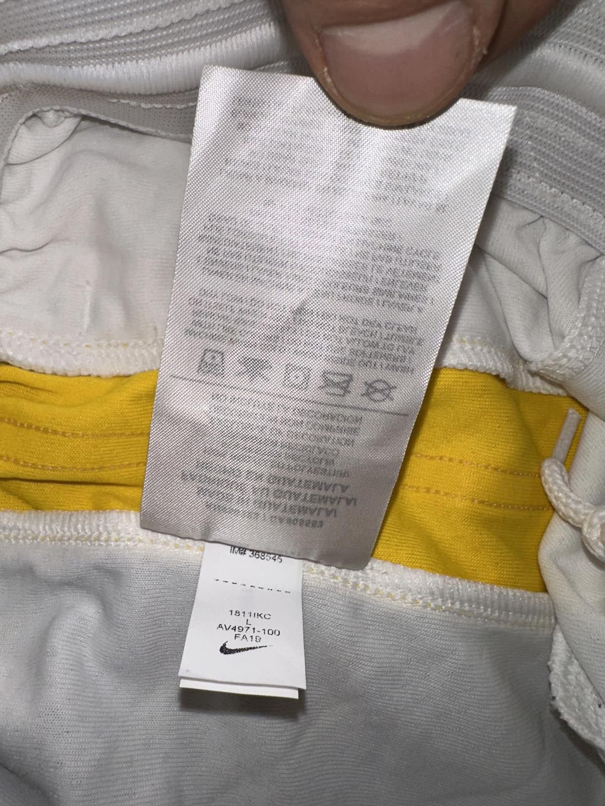 Nike Nike Men’s NBA Golden State Warriors Icon Edition Swingman Home Shorts Sample Size US 34 / EU 50 - 9 Thumbnail