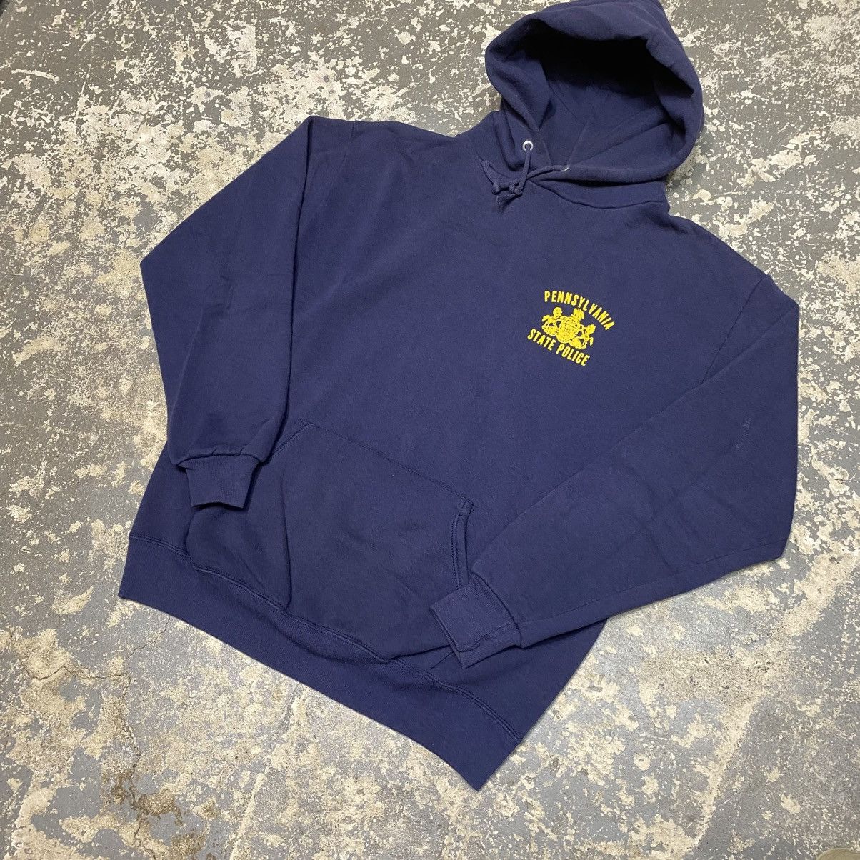 Russell Athletic × Vintage Vintage Pennsylvania State Police Navy Hoodie Sweatshirt USA Size US L / EU 52-54 / 3 - 2 Thumbnail