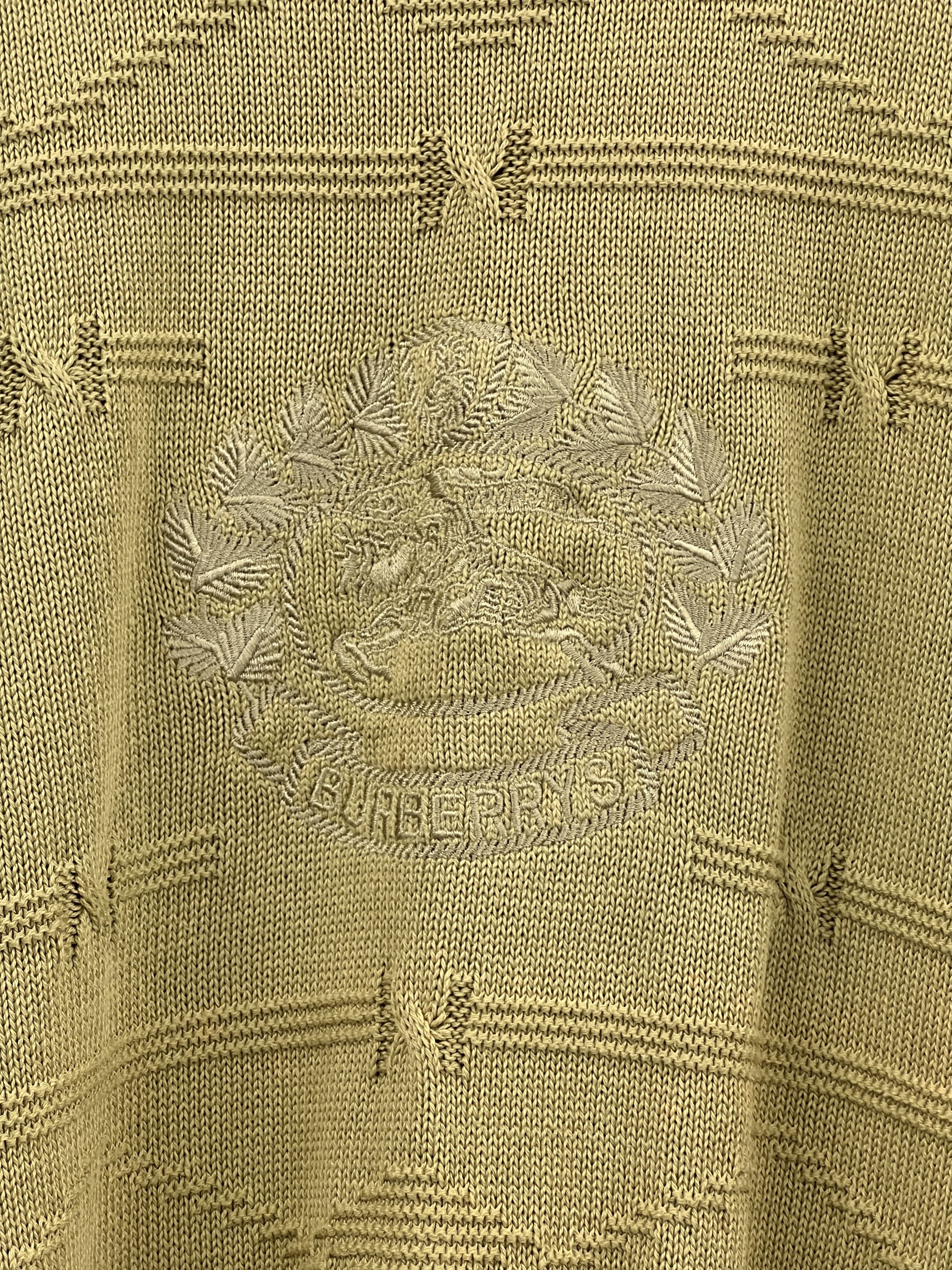 Burberry Vintage 90s Burberry's Big Logo Knit Sweater (M) GTMPT693 Size US M / EU 48-50 / 2 - 2 Thumbnail