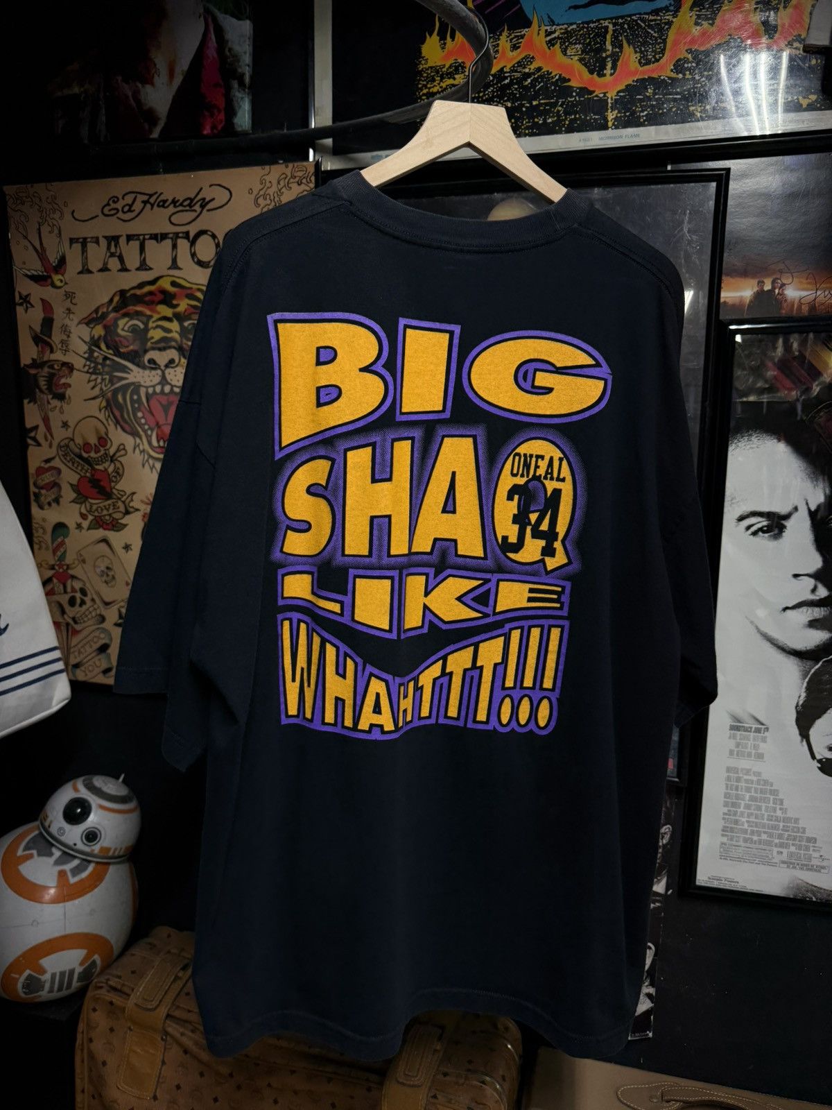 NBA 90’s Vintage Lakers Shaq MVP Tee Shirt 2XL Size US XXL / EU 58 / 5 - 2 Thumbnail