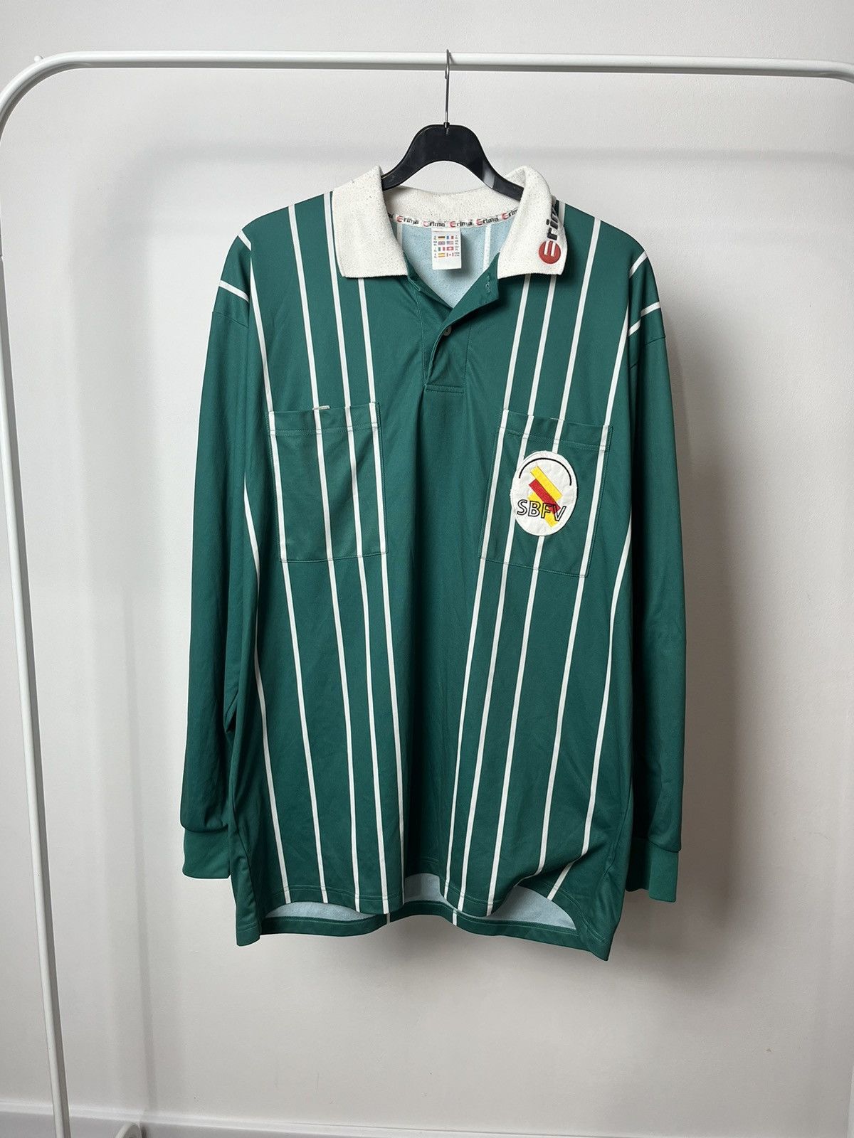 Erima × Vintage Vintage Erima Made in Slovenia Referee Longsleeve Jersey Size US XL / EU 56 / 4 - 1 Thumbnail