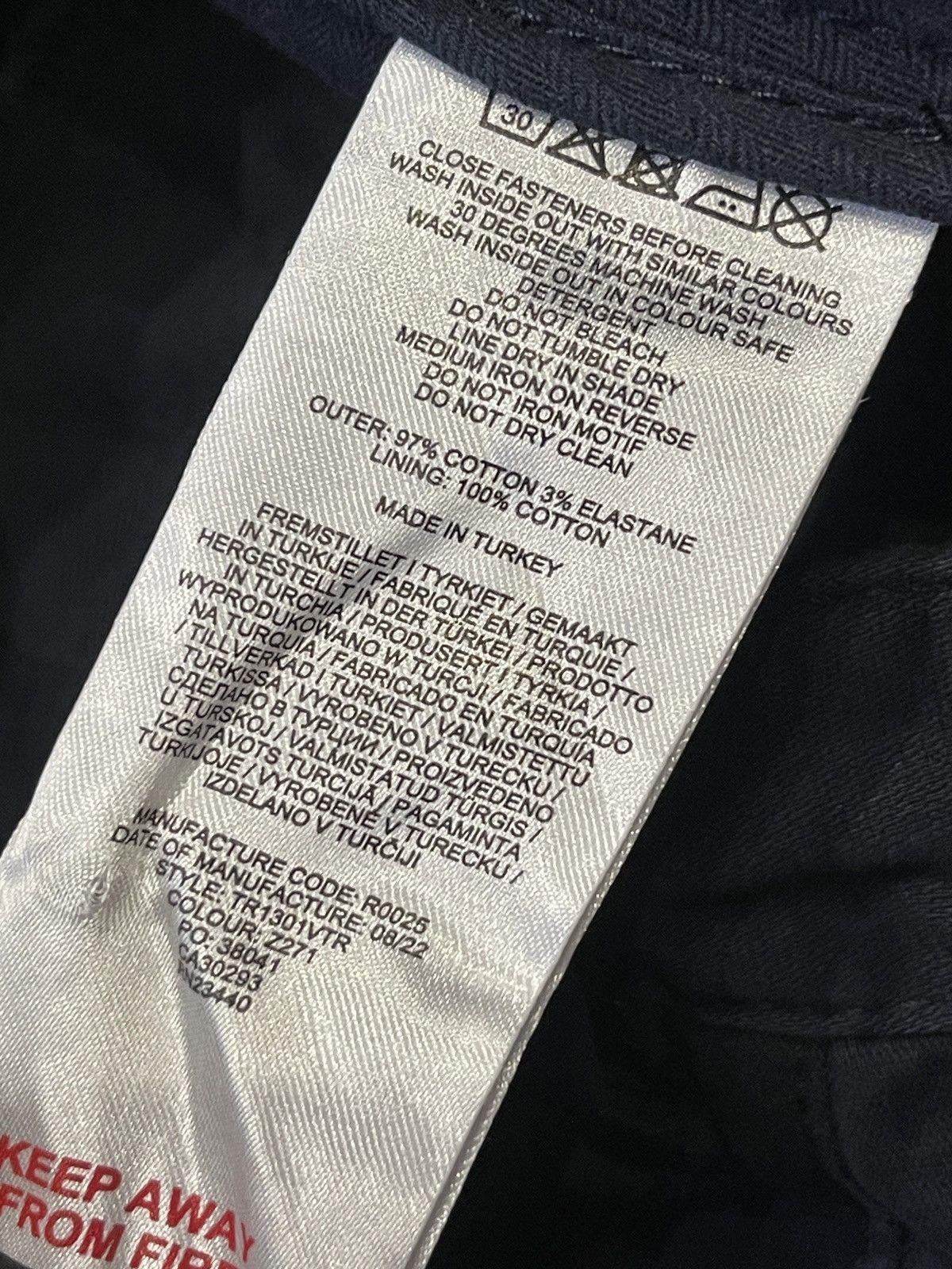 Lyle & Scott Lyle & Scott Slim Cargo Trousers Navy Blue 30/30 Size US 30 / EU 46 - 7 Thumbnail