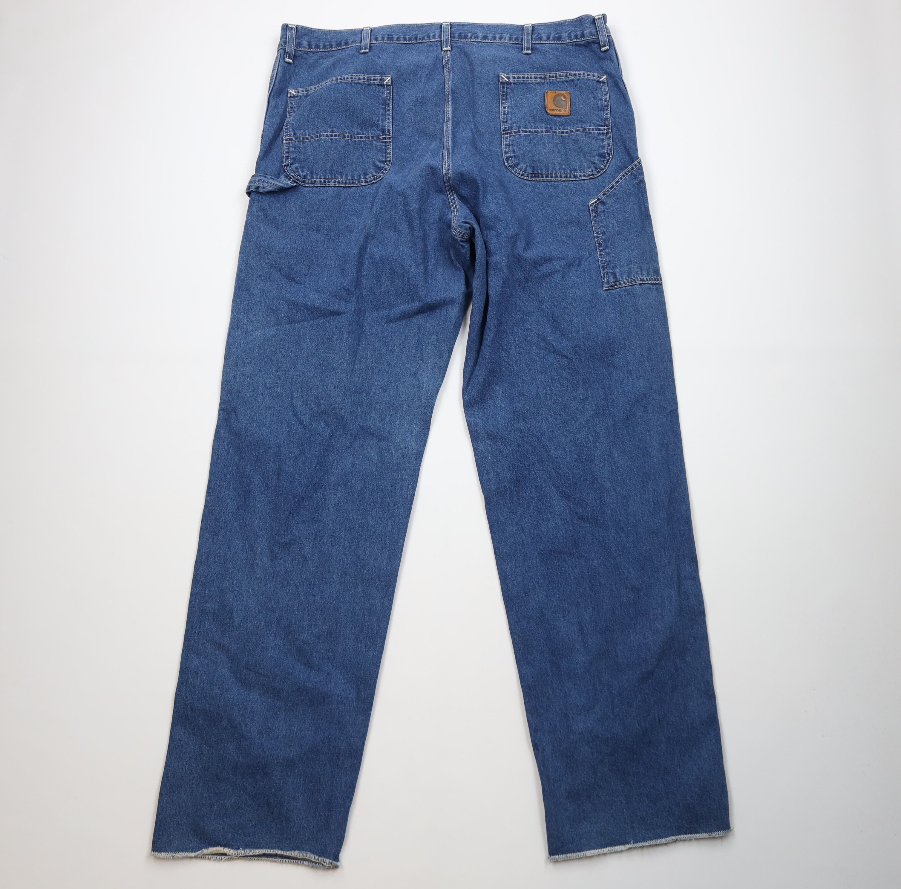 Dickies Vintage 90s Dickies Spell Wide Leg Dungaree Jeans Blue USA Size US 44 / EU 60 - 9 Thumbnail