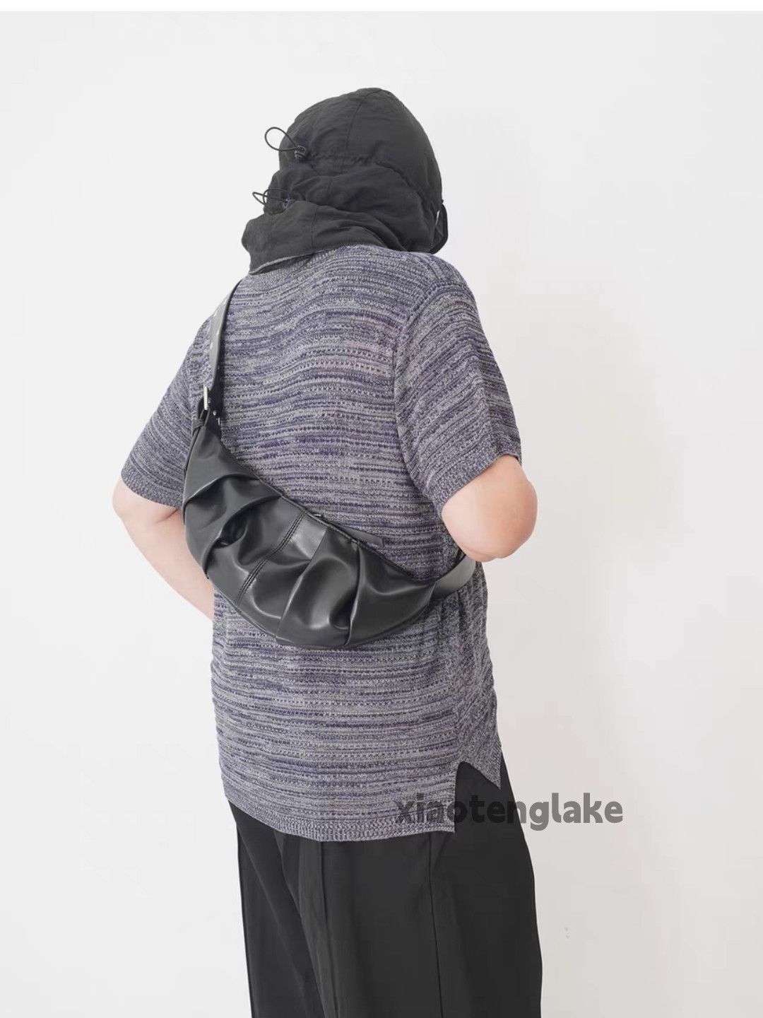 Designer unisex outdoor utility punk sports pleated shoulder bag Size ONE SIZE - 2 Thumbnail