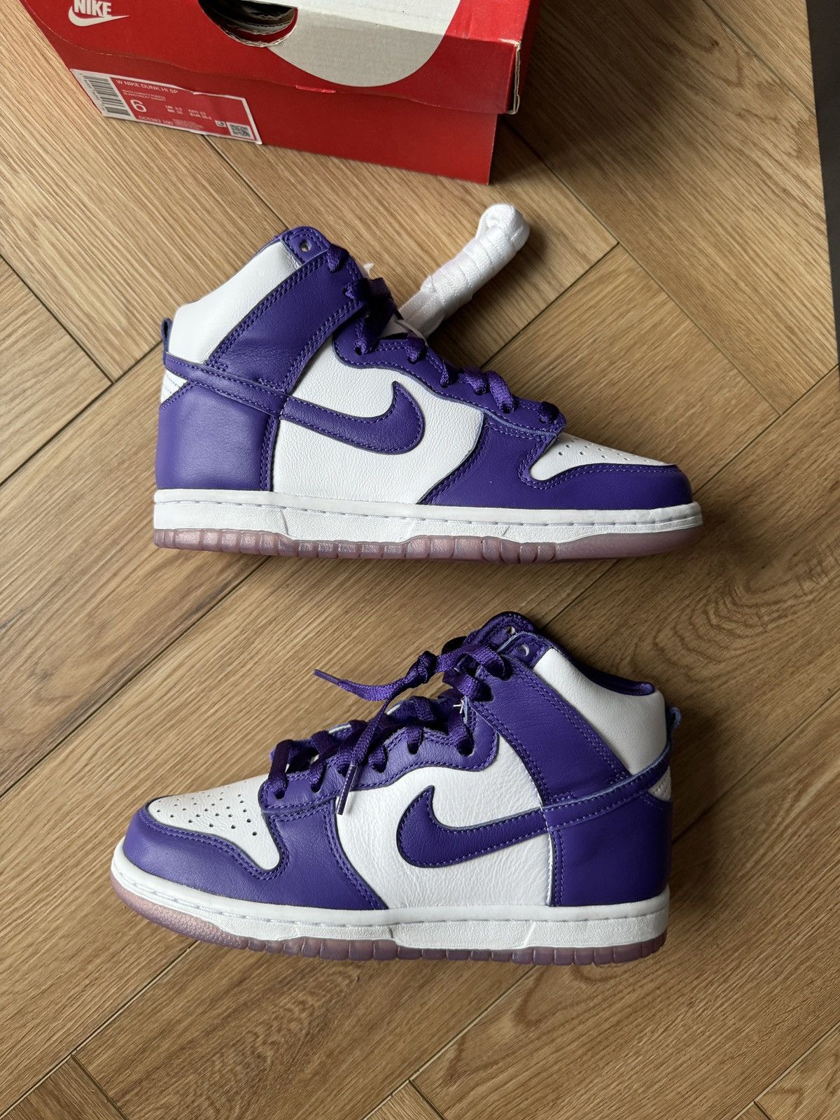 Nike Nike Dunk High 'Varsity Purple' Size US 6.5 / IT 36.5 - 4 Thumbnail