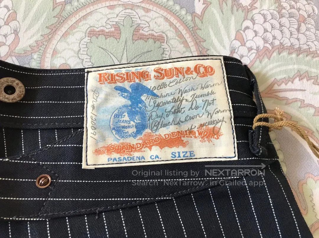 Rising Sun & Co. Rising Sun Indigo Striped Work Pants. Size US 29 - 8 Thumbnail