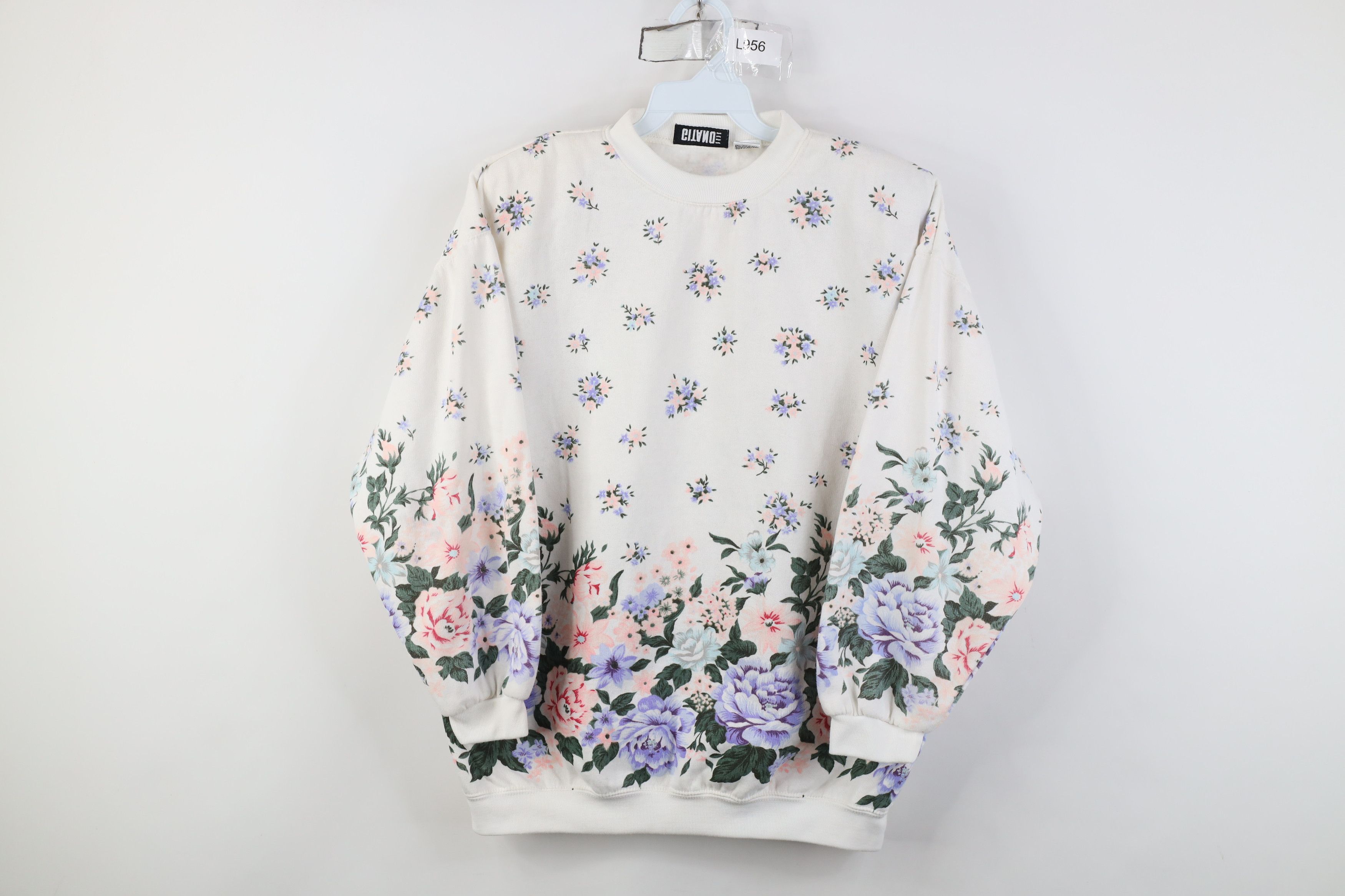 Vintage Vintage 90s Streetwear All Over Print Crewneck Sweatshirt Size L / US 10 / IT 46 - 1 Thumbnail