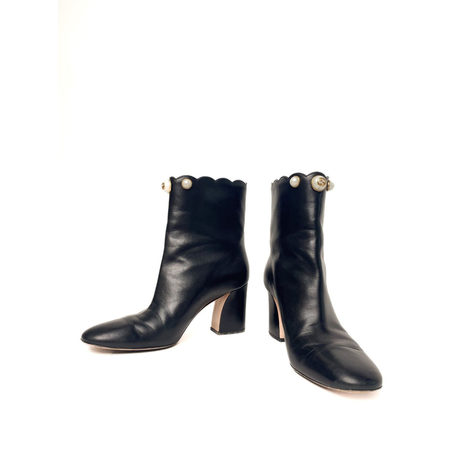 Gucci Black Short Boots Size US 8 / IT 38 - 4 Thumbnail