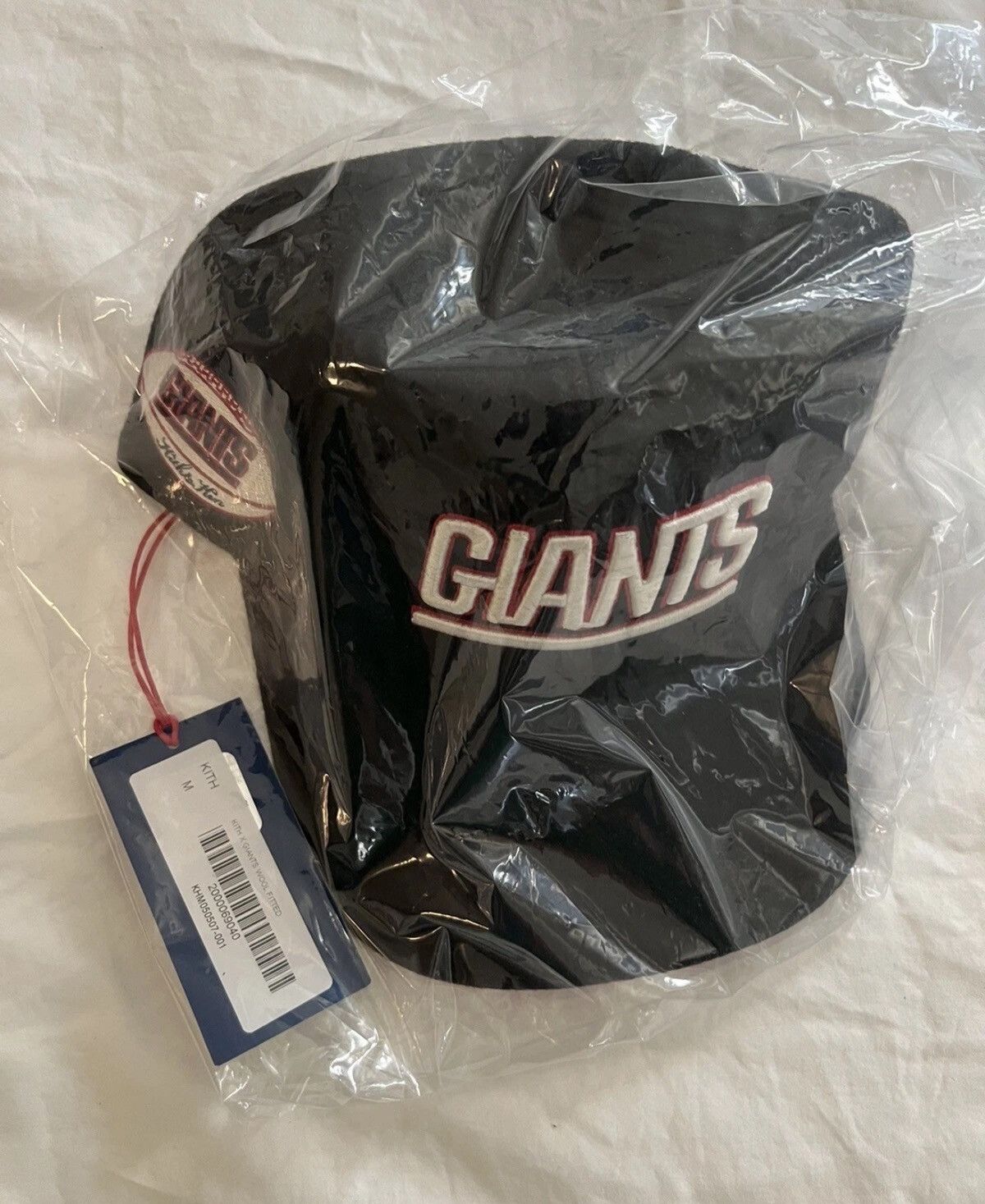 Kith Kith for the NFL Giants '47 Wool Fitted Cap Black Hat Medium Size ONE SIZE - 4 Thumbnail
