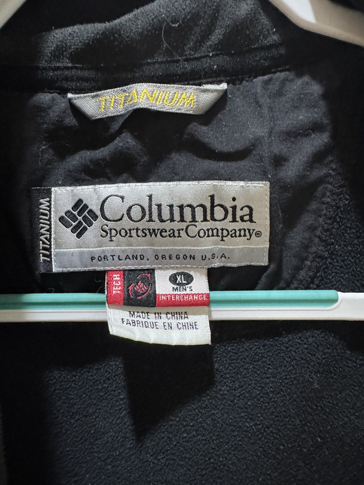 Columbia Columbia Titanium Fleece Jacket Black/Charcoal Full Zip Size US XL / EU 56 / 4 - 5 Thumbnail