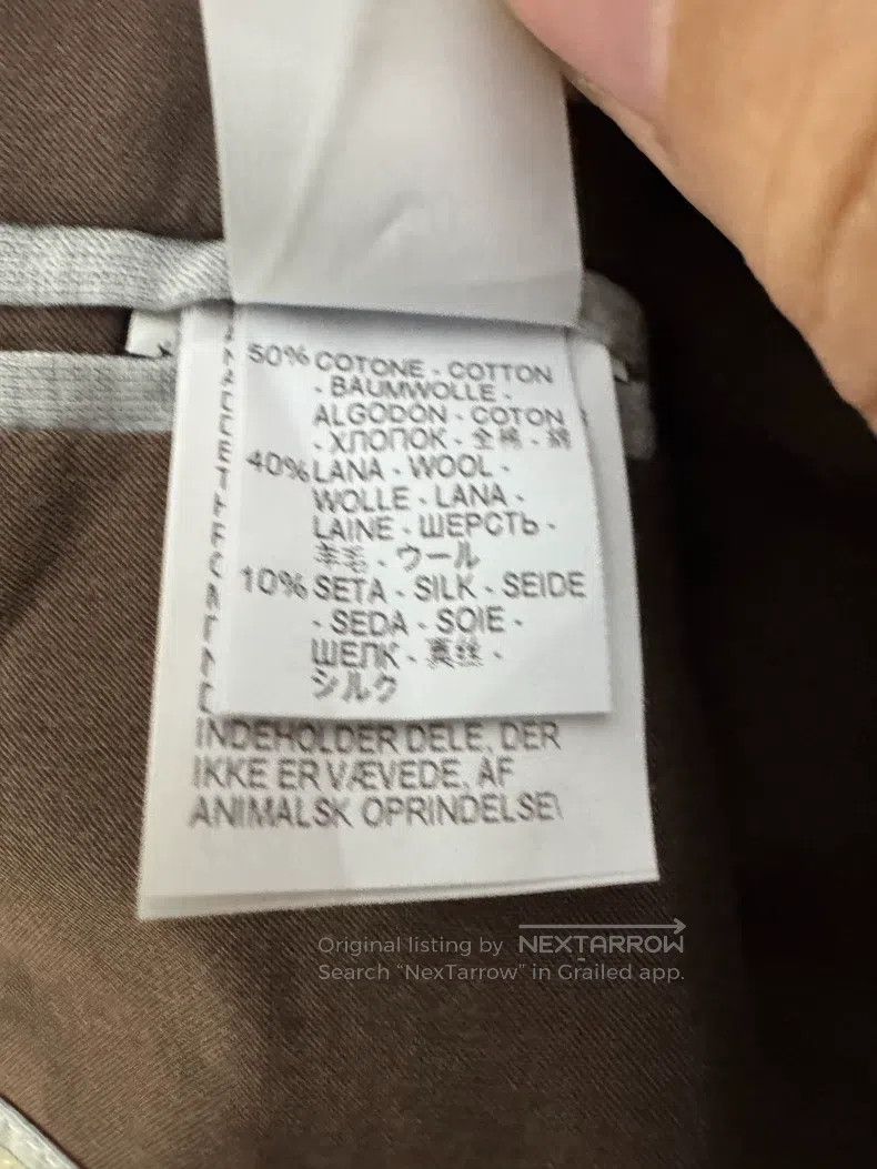 Brunello Cucinelli Brunello Cucinelli Cotton, wool, and silk blend suit jacke Size 50L - 4 Thumbnail