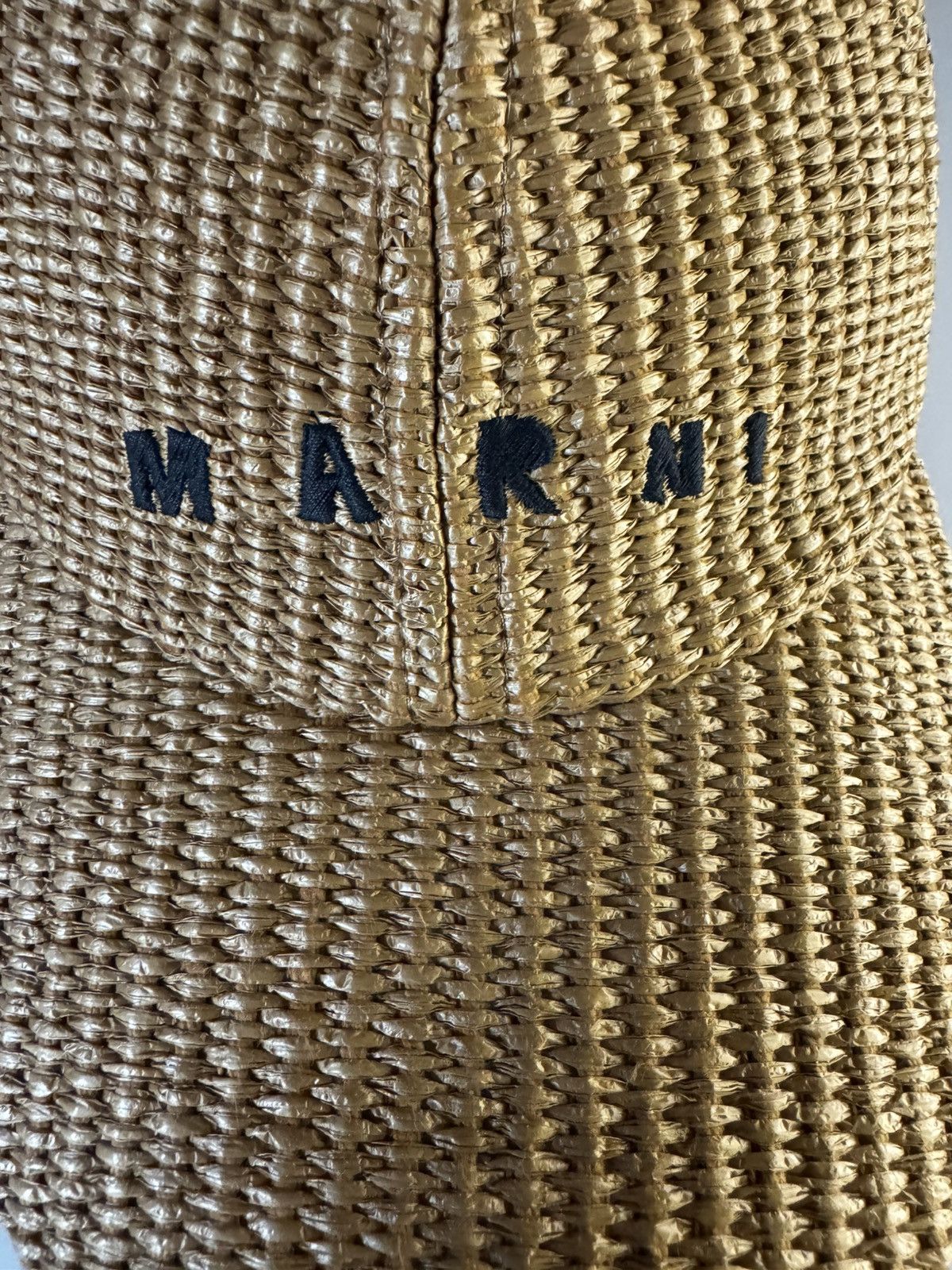 Marni MARNI raffia hat cap caramel logo NWT size M Size ONE SIZE - 2 Thumbnail