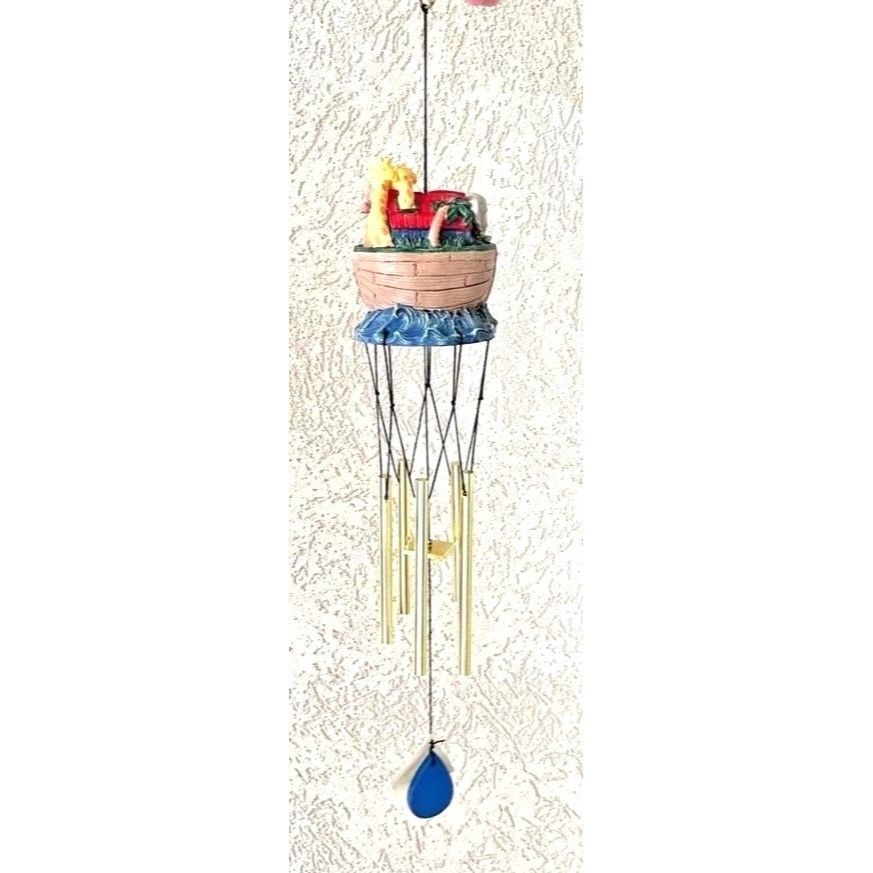 Handmade × Vintage Jim Shore Noahs Ark Windchimes New Vintage 1994 Christmas An Size ONE SIZE - 5 Thumbnail
