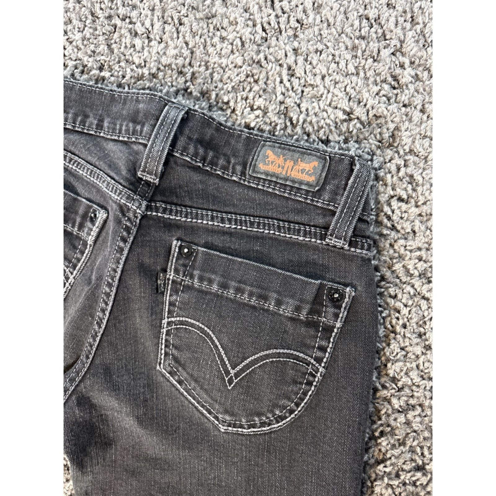 Levi's VINTAGE Levi's Jeans Bootcut Women 28x29 Blue - 524 Too Superlow Low Rise Denim Cotton Blend Regular Inseam 29 Dark Wash Comfort Stretch Size 28" / US 6 / IT 42 - 8 Thumbnail