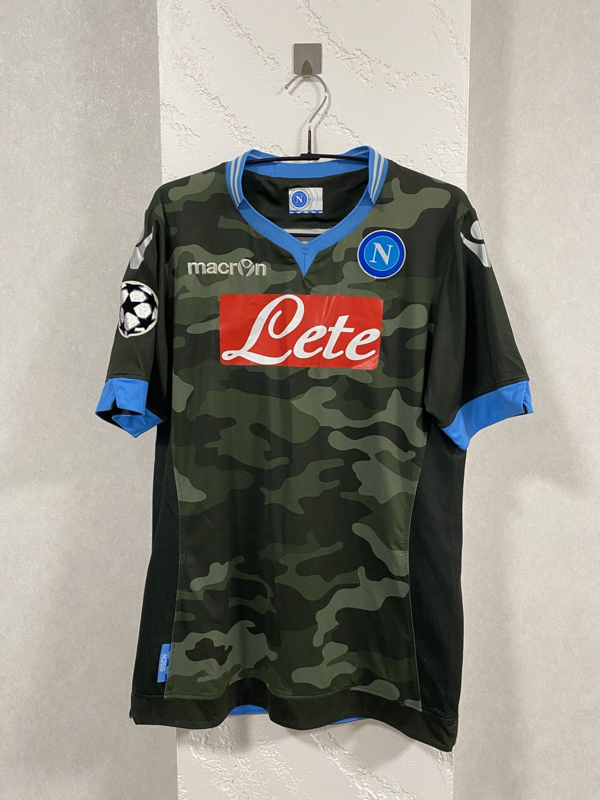 Napoli Macron SSC 2013 2014 European Away Jersey Size:L