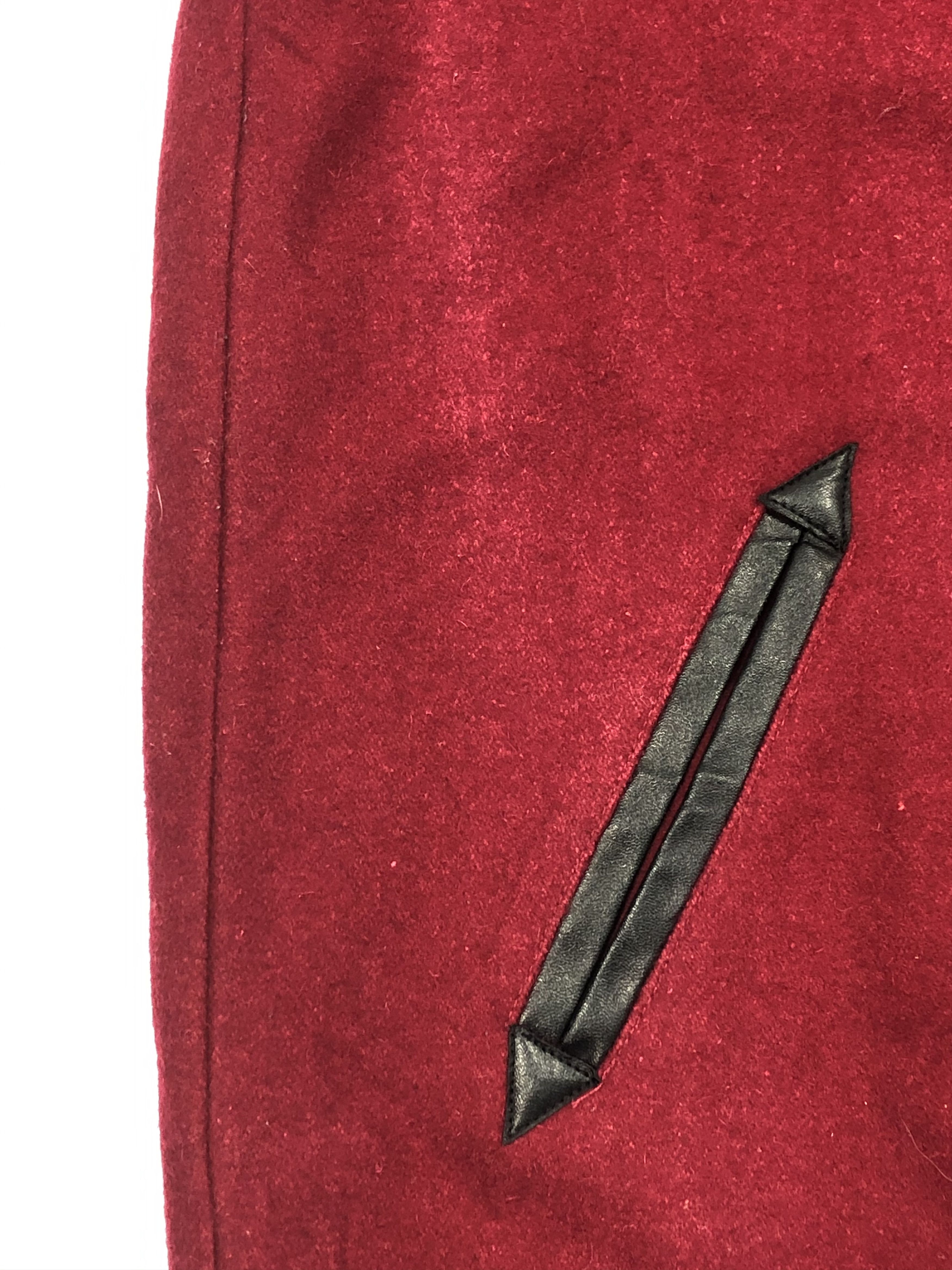 Japanese Brand Vintage 90s Shellna Leather Sleeve Varsity Jacket Red V0079 Size US M / EU 48-50 / 2 - 7 Thumbnail