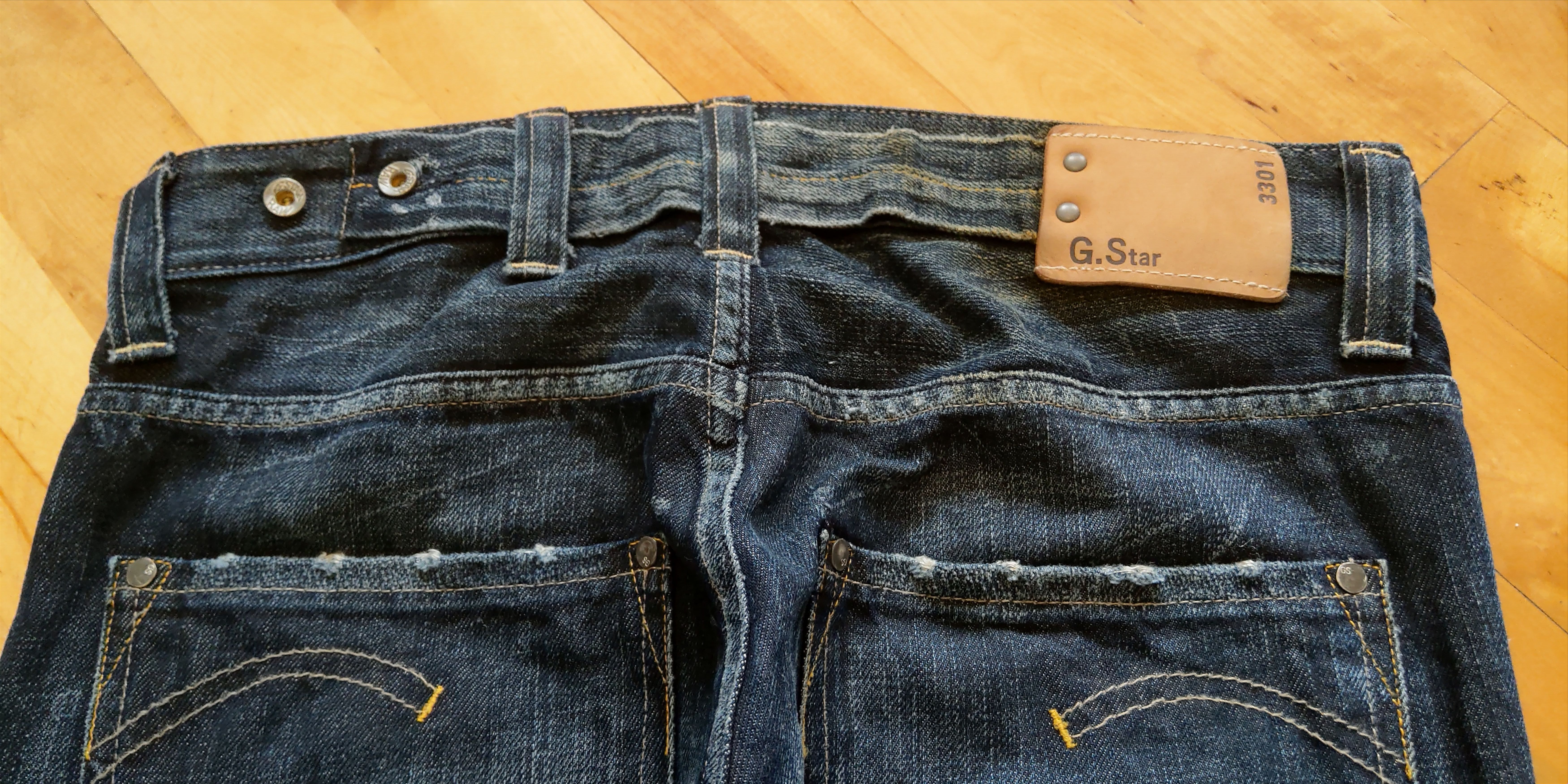 G-Star Stacked Mid Skinny Pants Flared Alt Neo Denim 3301 Size US 33 - 12 Thumbnail