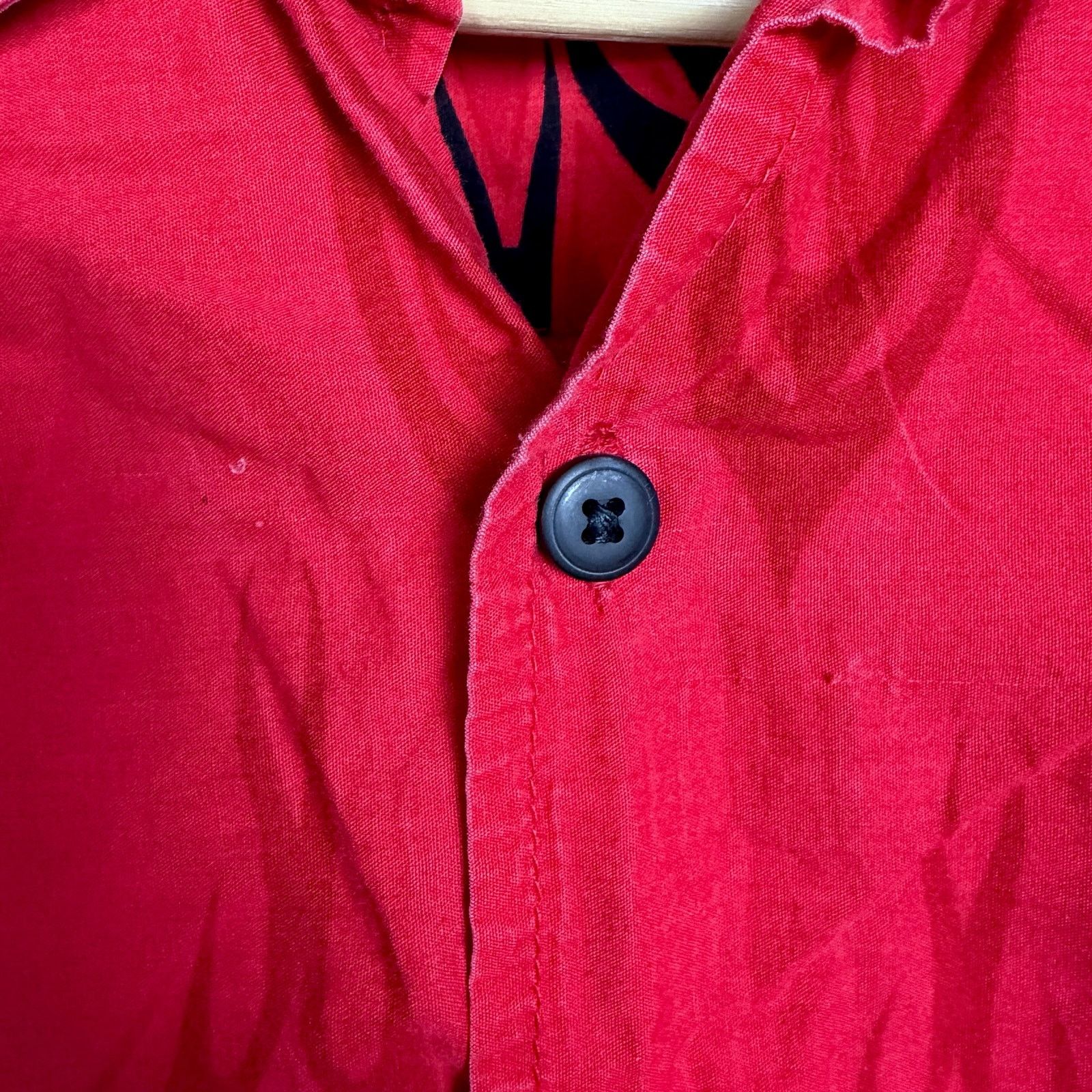 Other Vintage Y2K No Boundaries Flame Shirt Mens Medium Red Black Size US M / EU 48-50 / 2 - 6 Thumbnail