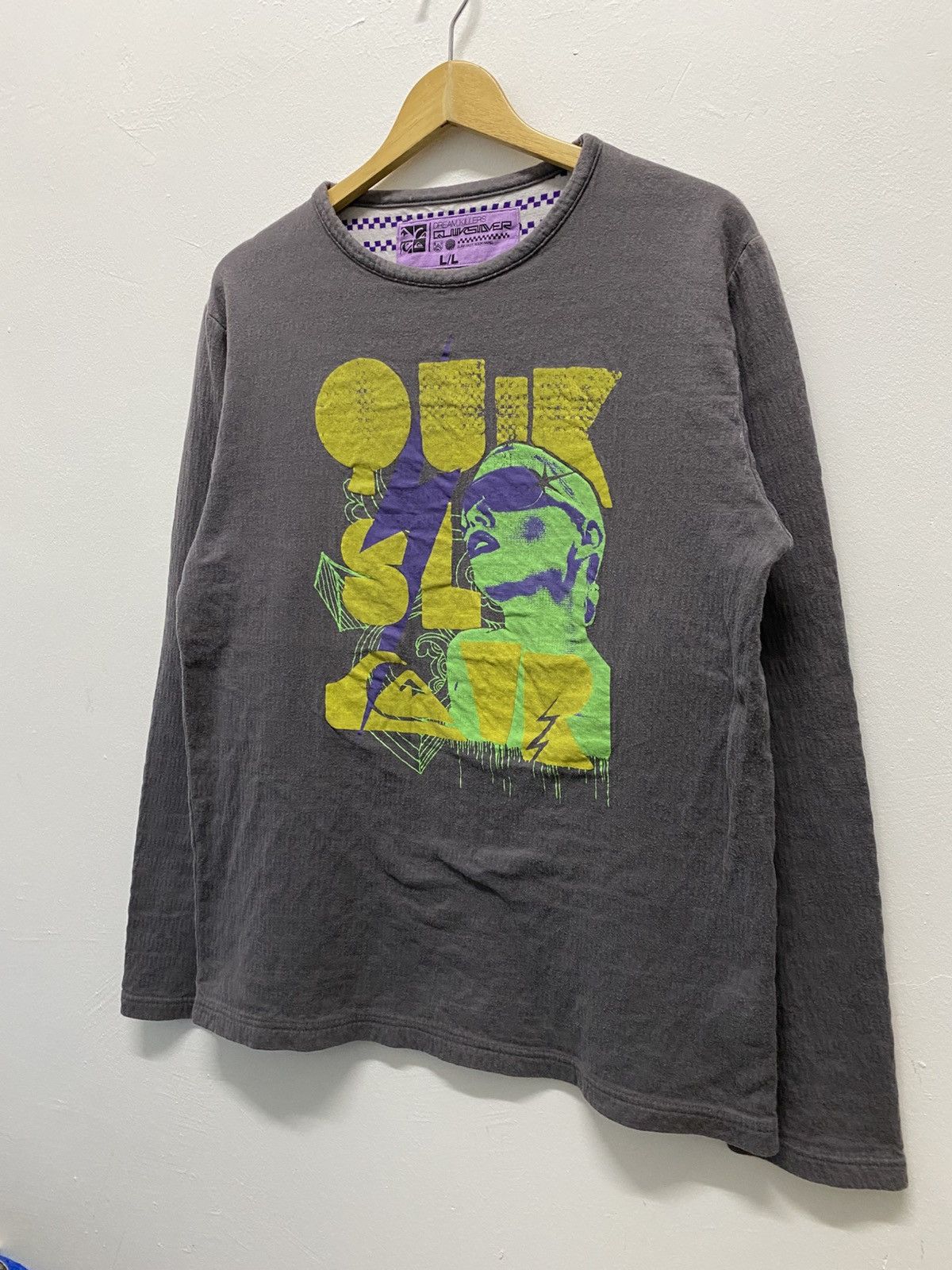Quicksilver × Quiksilver × Vintage Vintage Quiksilver Cyberpunk Girl Sweatshirt Size US L / EU 52-54 / 3 - 1 Thumbnail
