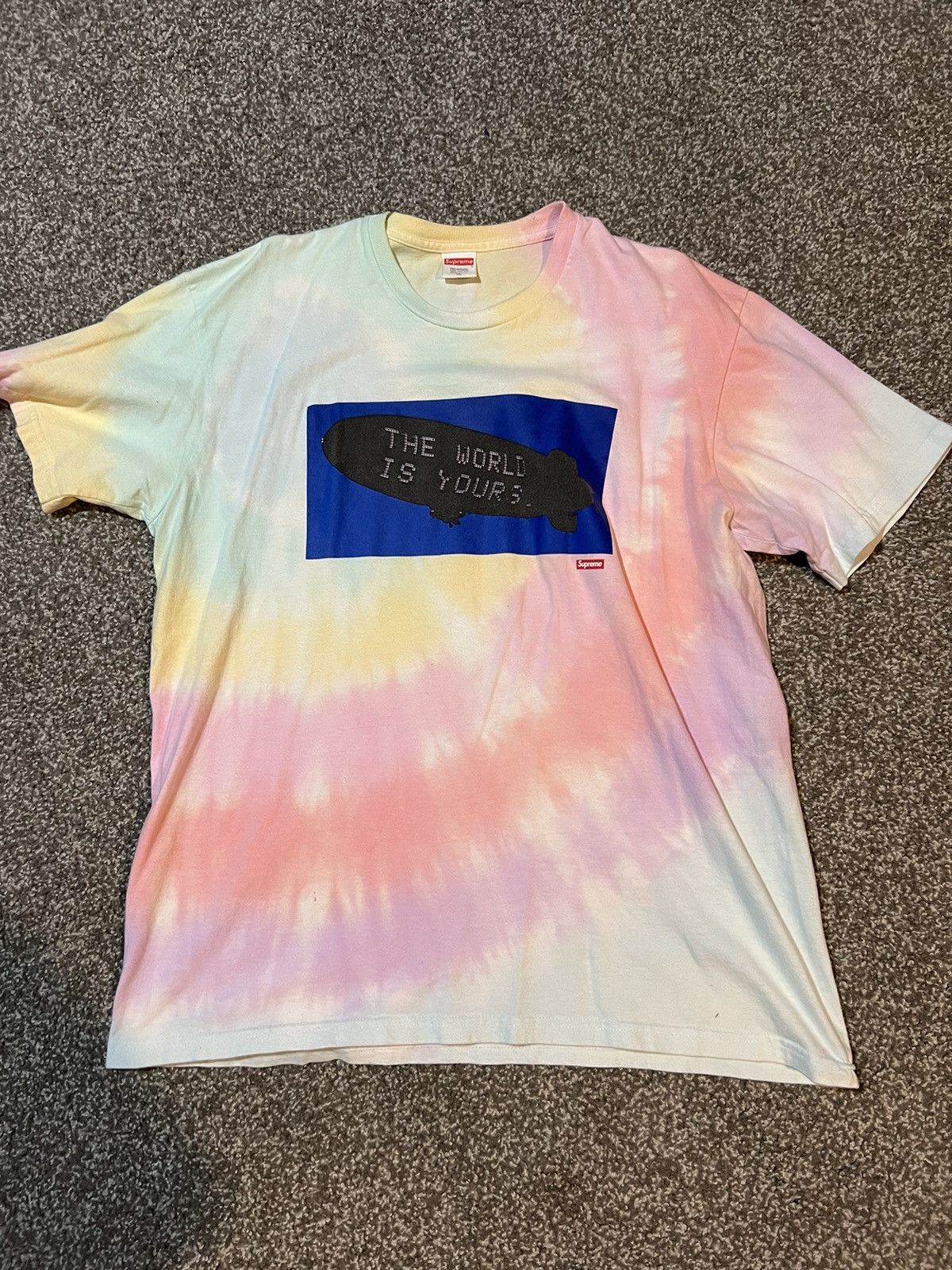 image of Supreme Scarface Blimp Tee in Tie Dye, Men's (Size XL)