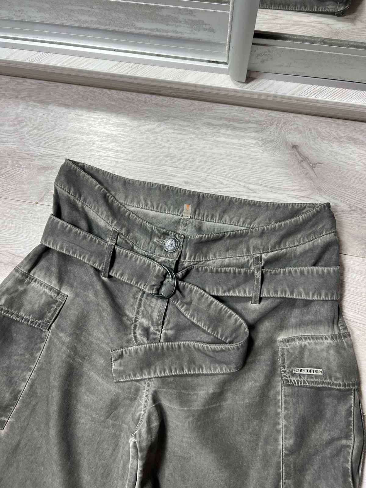 Cop Copine Cop. Copine High Waisted Lyocell Belted Cargo Pants Size 38 Size 27" / US 4 / IT 40 - 6 Thumbnail