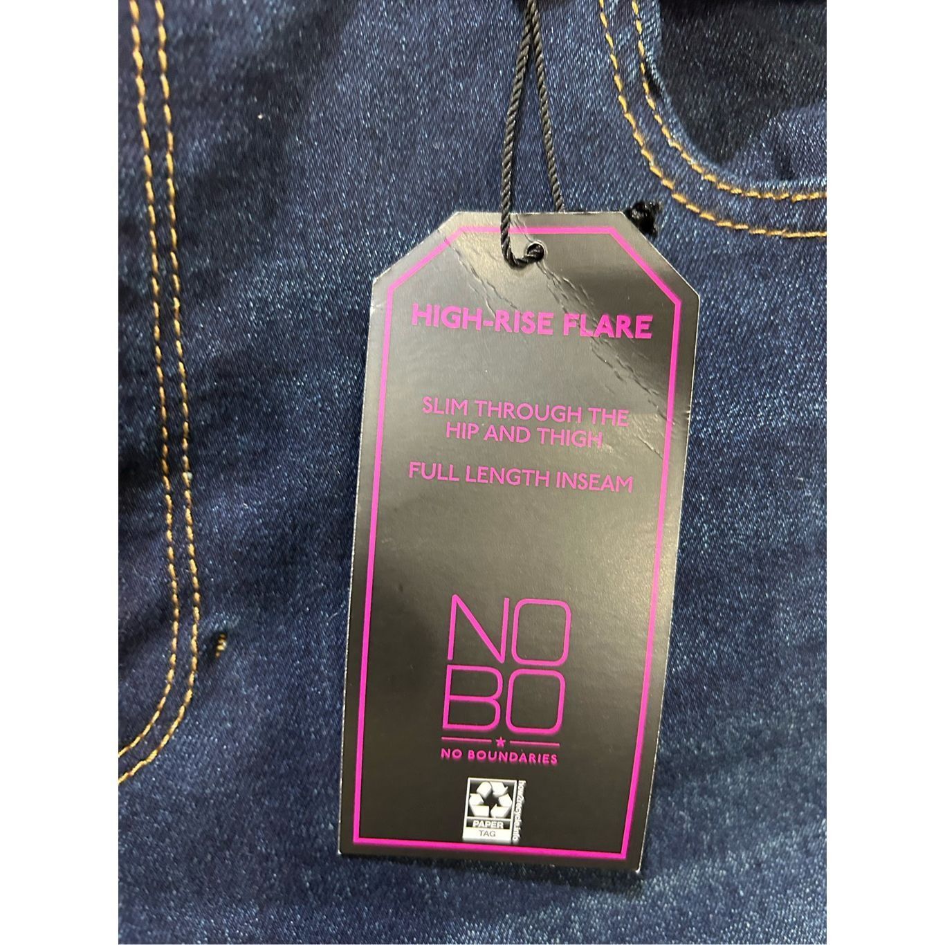 Other No Boundaries Juniors Double Button High Rise Flare Strech D Size 25" / US 0 / IT 36 - 7 Thumbnail