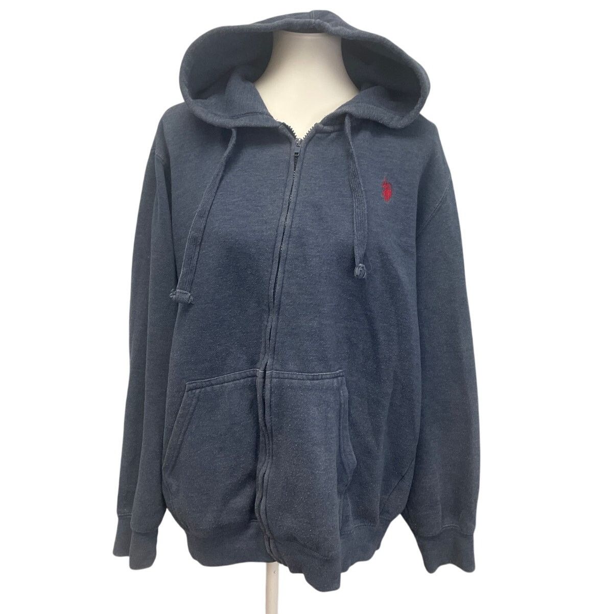 U.S. Polo Assn. US Polo Assn Mens XL PolyCotton Full Zip Hooded Jacket Size US XL / EU 56 / 4 - 1 Thumbnail