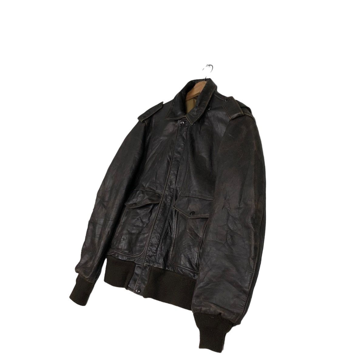 Schott 🔥VINTAGE 70’s SCHOTT MADE IN USA A2 LEATHER JACKET IDEAL Size US M / EU 48-50 / 2 - 2 Thumbnail