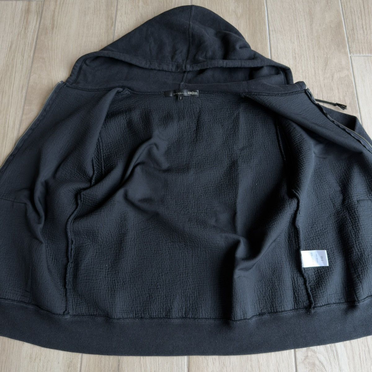 Schlussel Terry Cloth Inverted Fabric Patches Hoodie Size US M / EU 48-50 / 2 - 6 Thumbnail