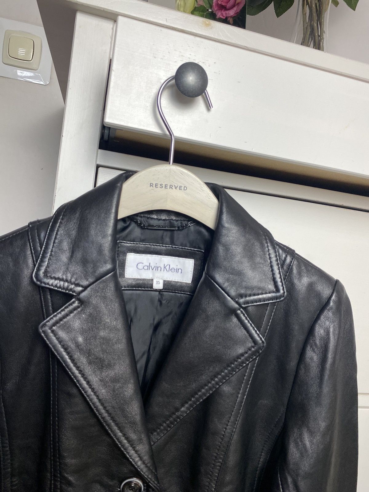 Calvin Klein Calvin Klein leather jacket XS Black Size XS / US 0-2 / IT 36-38 - 2 Thumbnail
