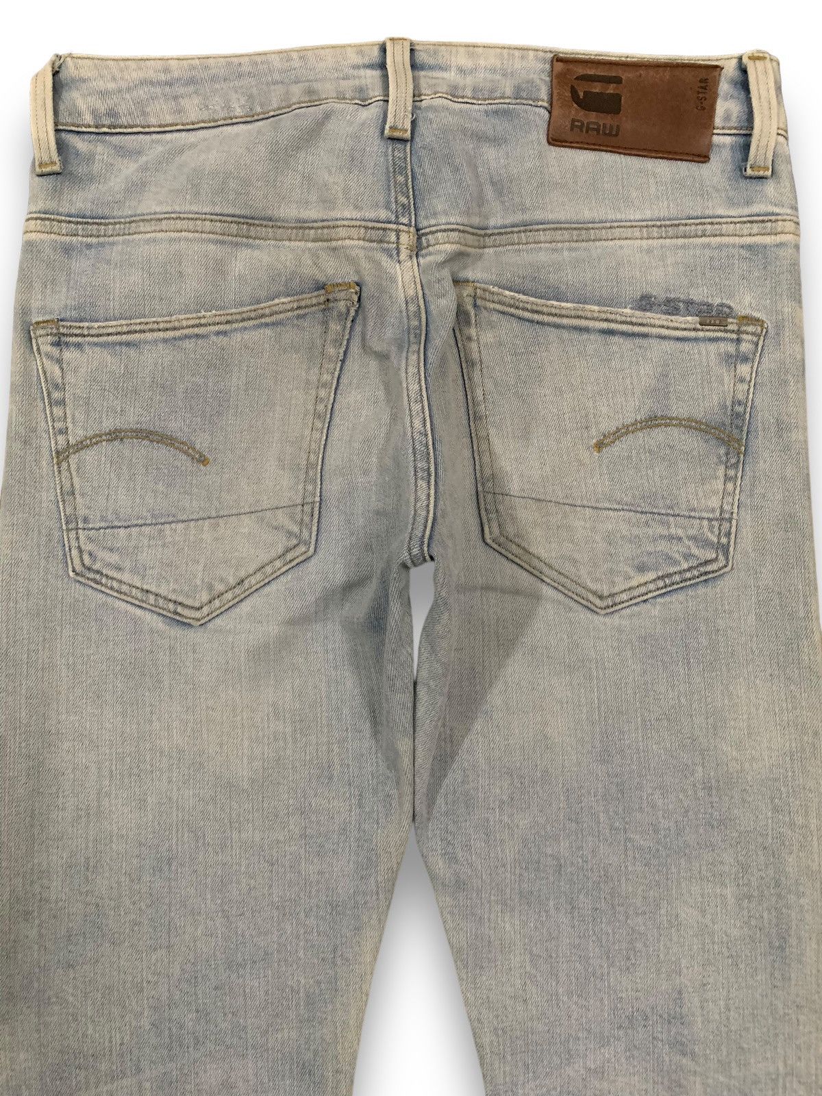 G-Star Vintage G-Star Raw Blue Washed Distressed Grunge Jeans Size US 31 - 12 Thumbnail