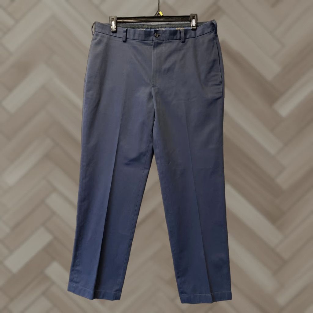 Brooks Brothers Brooks Brothers Advantage Chino Pants Dark Navy 38x32 Dress Pants /0655 Size US 38 / EU 54 - 1 Thumbnail