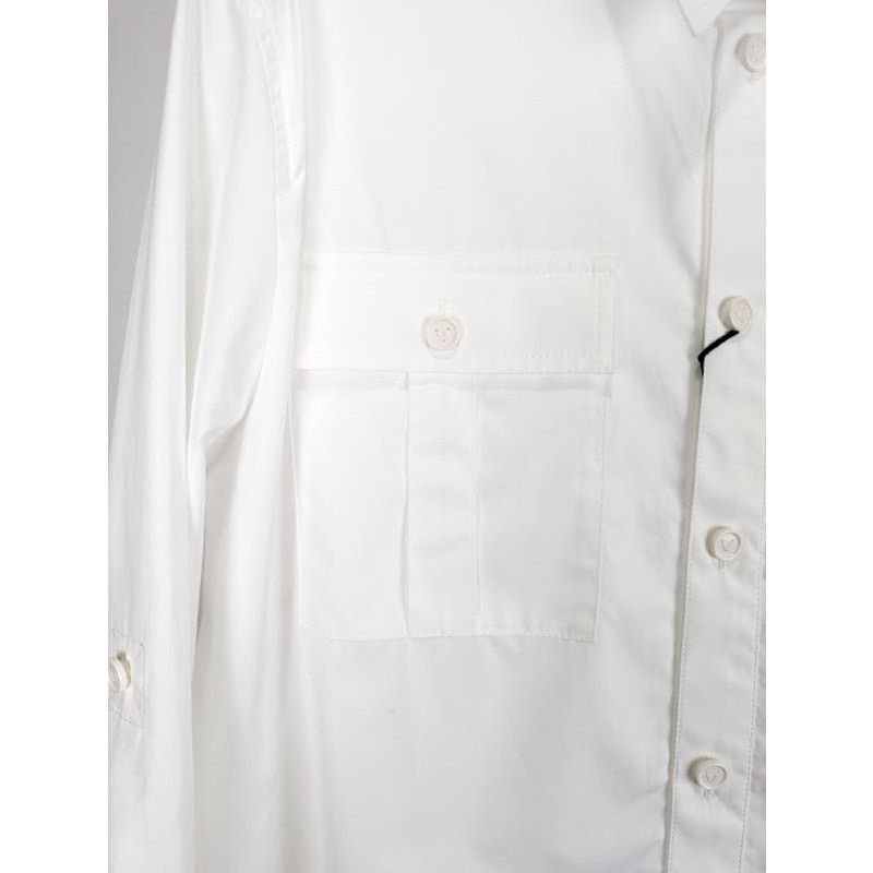 Bottega Veneta o1rshd1 Compact Cotton Poplin Shirt in White Size US L / EU 52-54 / 3 - 5 Thumbnail