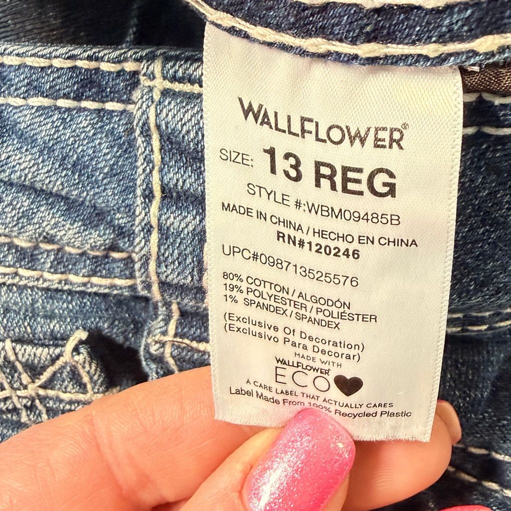The Unbranded Brand WALLFLOWER CURVY FIT JEANS 13 Size 31" - 5 Thumbnail