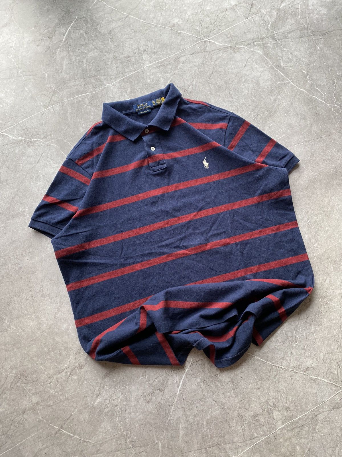 Polo Ralph Lauren Vintage Y2K Polo Ralph Lauren Polo T-Shirt Retro Hype Size US XXL / EU 58 / 5 - 1 Thumbnail