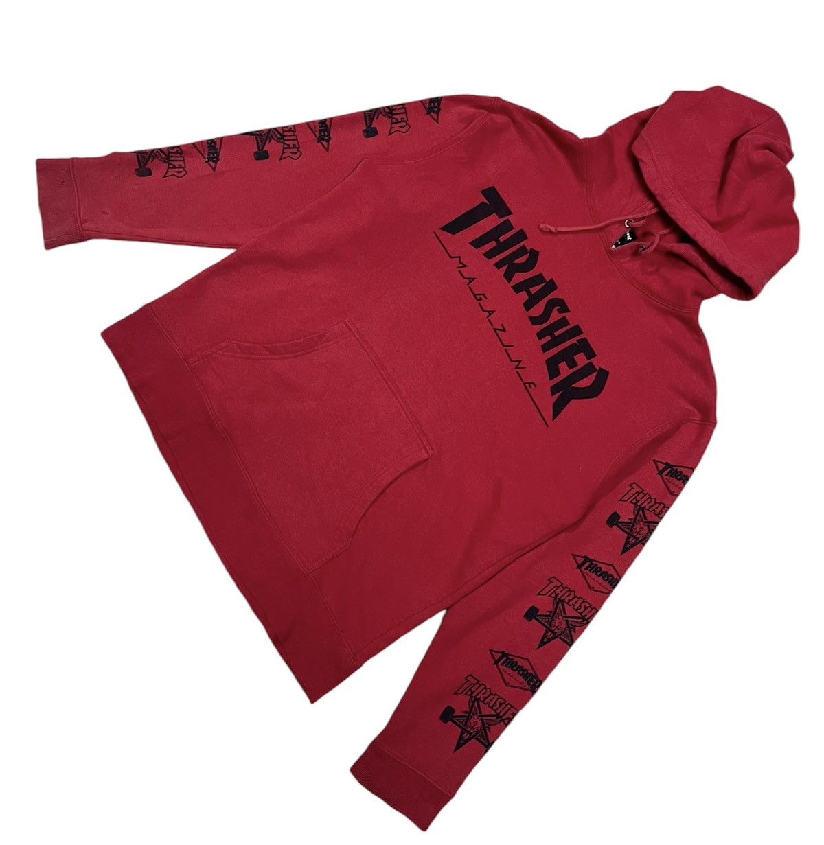 Thrasher × Vintage Thrasher streetwear hoodie Size US L / EU 52-54 / 3 - 9 Thumbnail